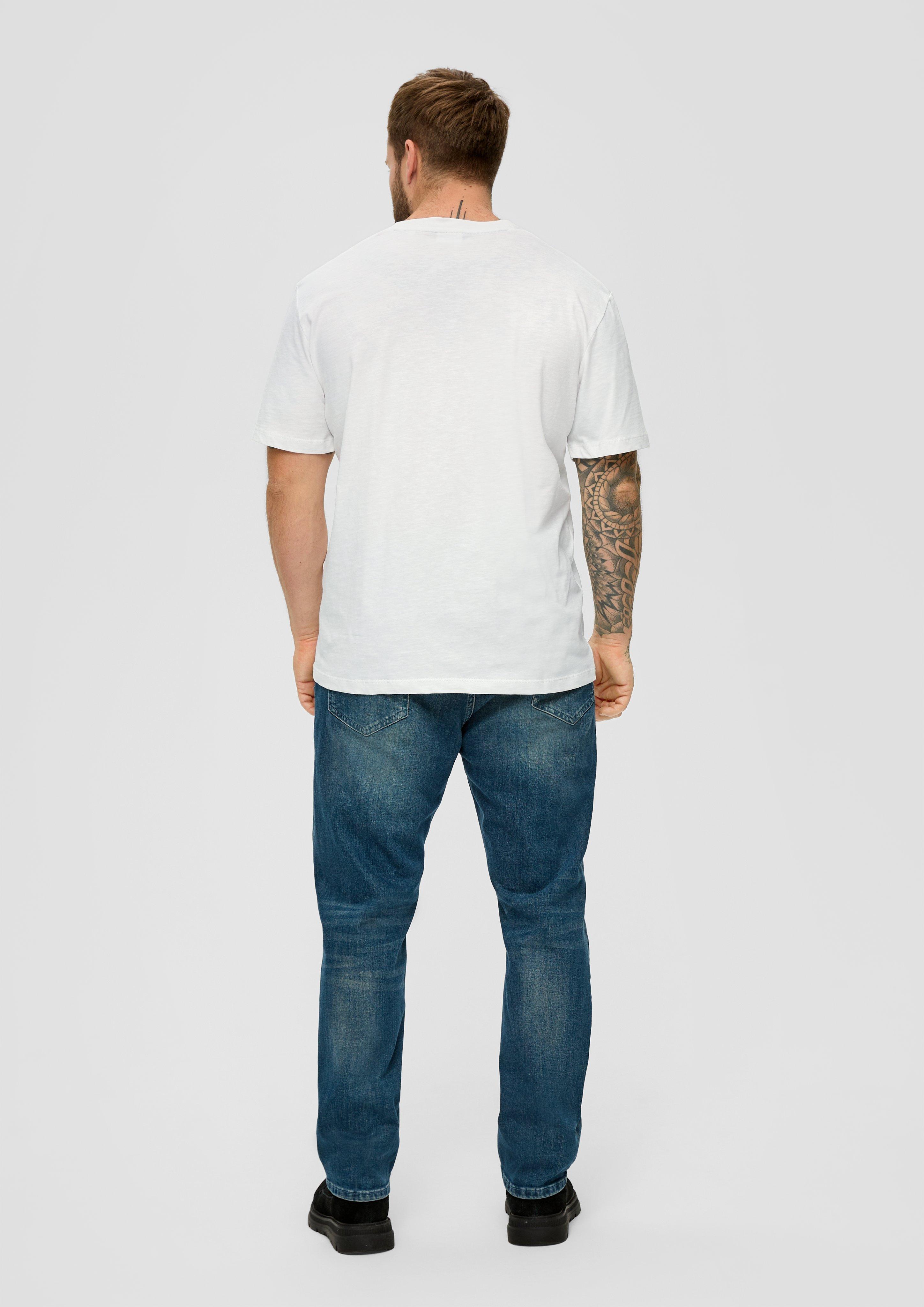 Baumwollshirt mit Flammgarnstruktur  2139723-01D1