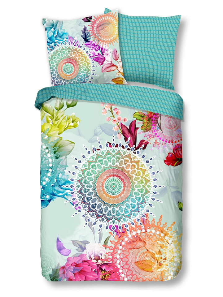 Traumschloss Comfort Flanell Bettwäsche - Acadia - farbenfrohe Mandalas in bunt günstig kaufen