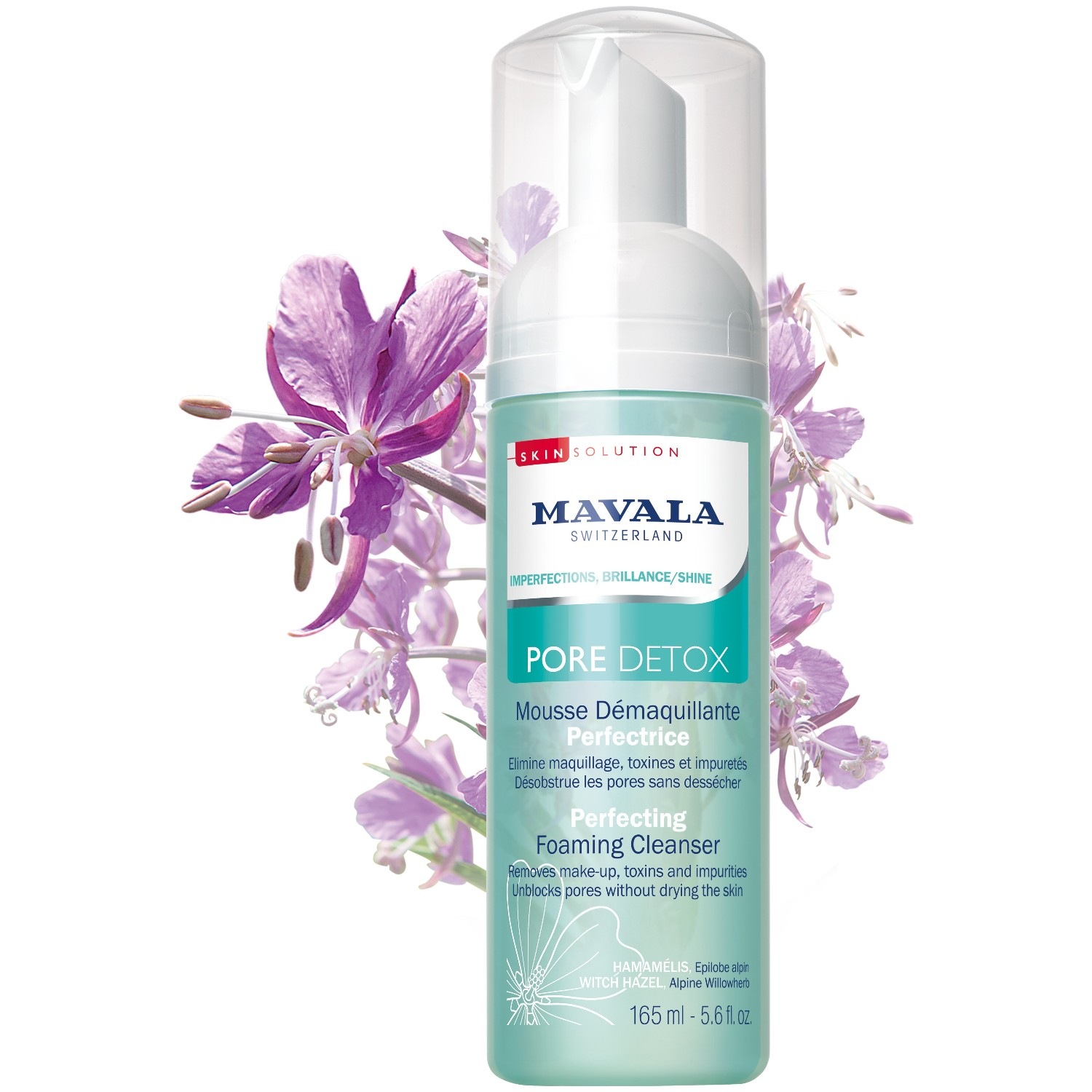 Mousse detergente perfezionante PORE DETOX di Mavala