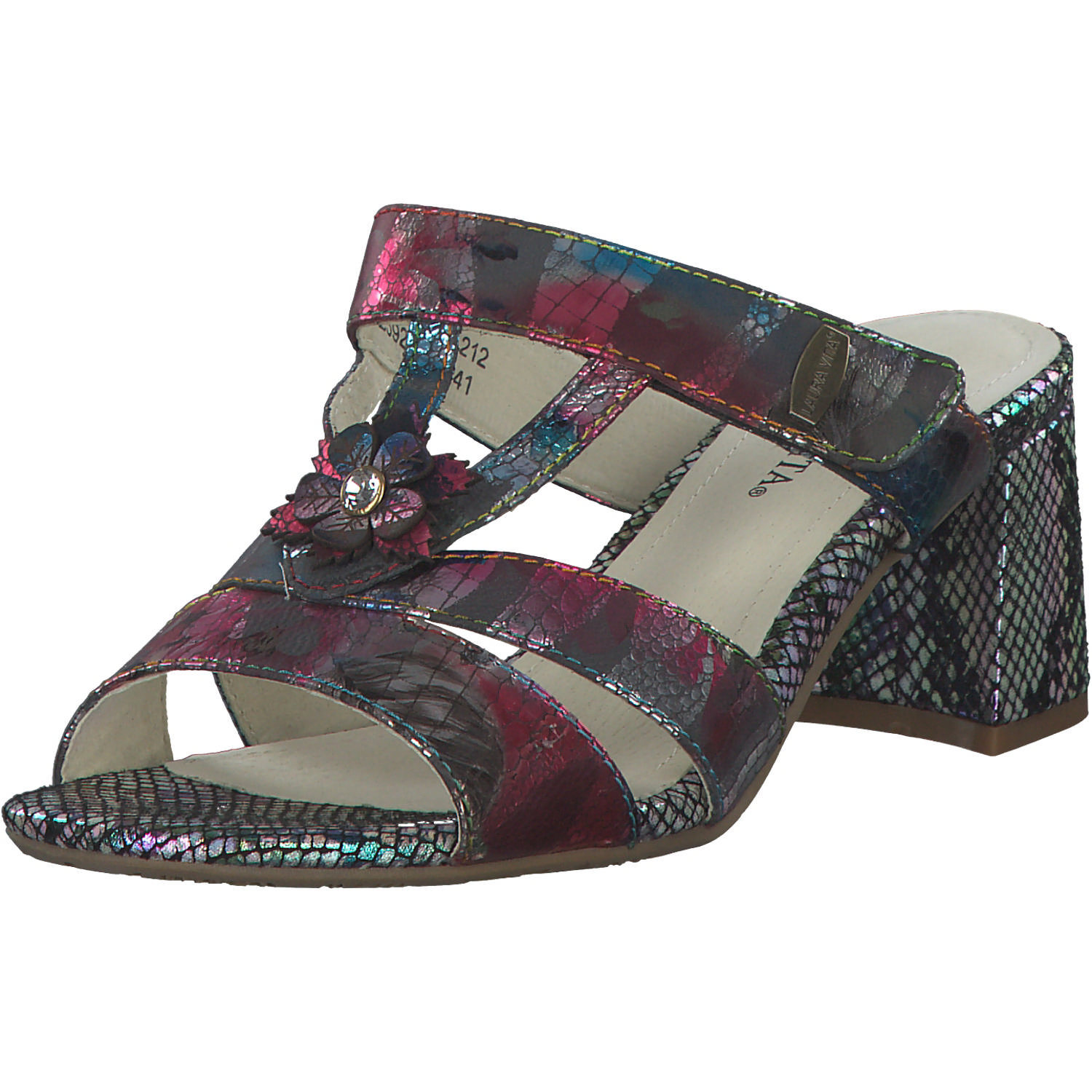 Laura Vita Jachino 02, Plateau-Pantoletten, Damen, noir