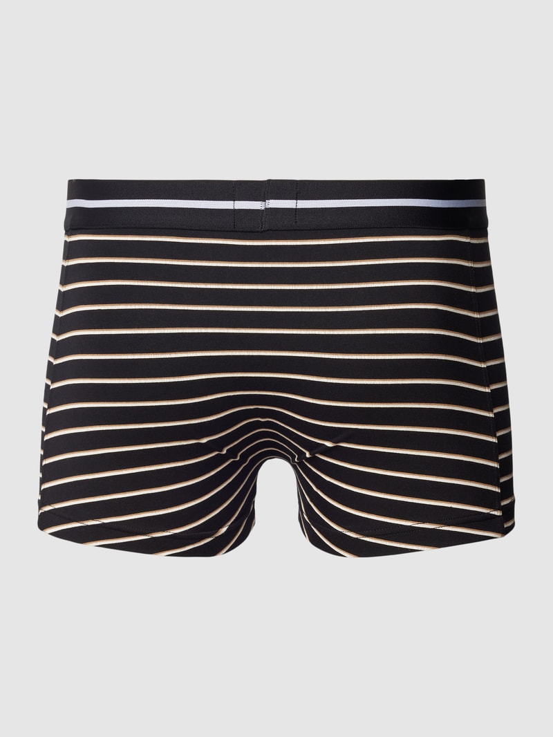 Trunks mit Label-Bund im 3er-Pack in schwarz