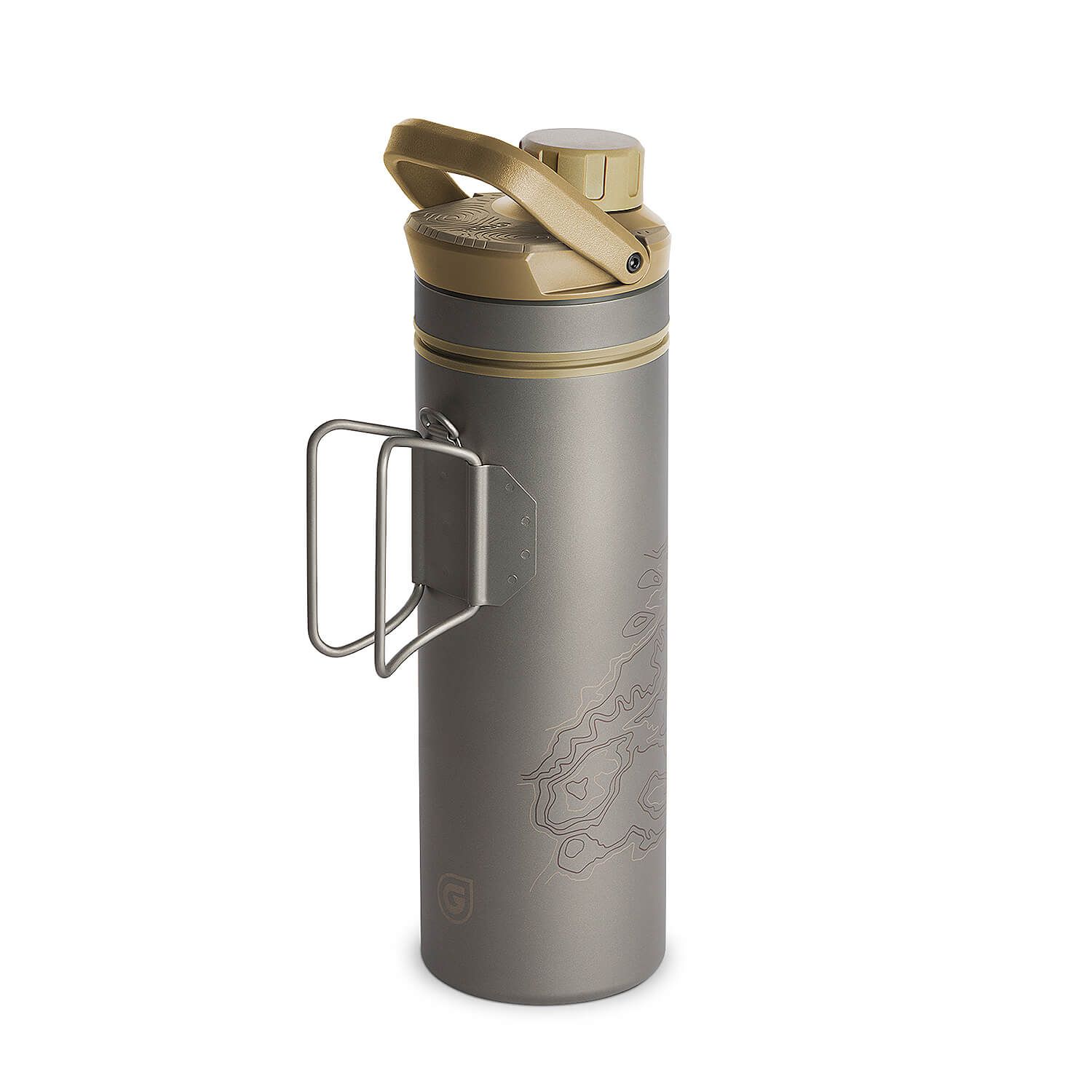 Titanium UltraPress Purifier Trinkflasche