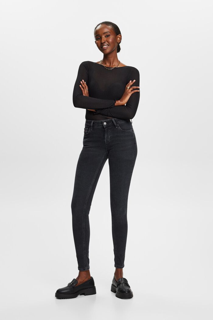 Skinny Jeans mit mittlerer Bundhöhe