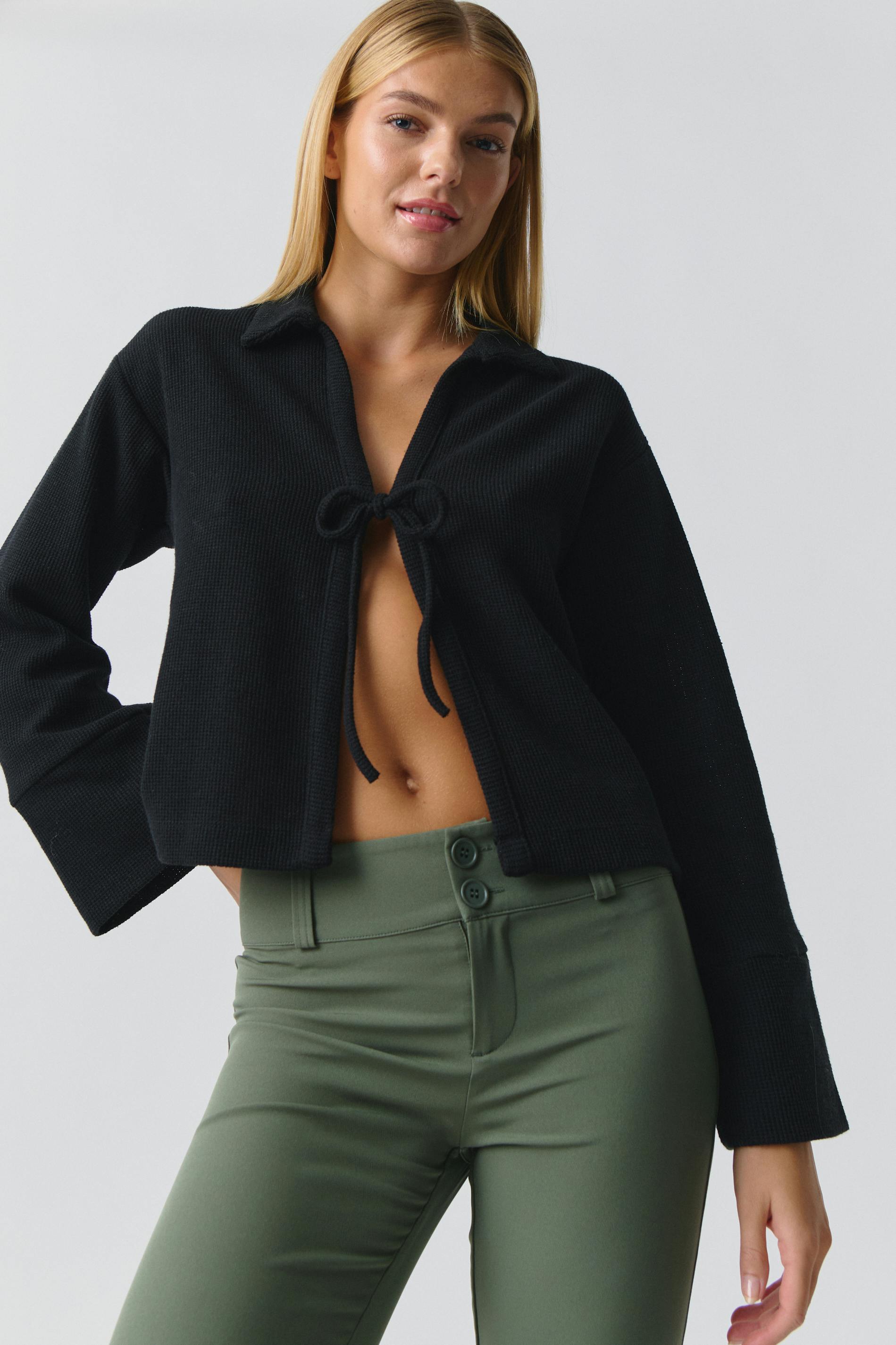 Tie front cardigan