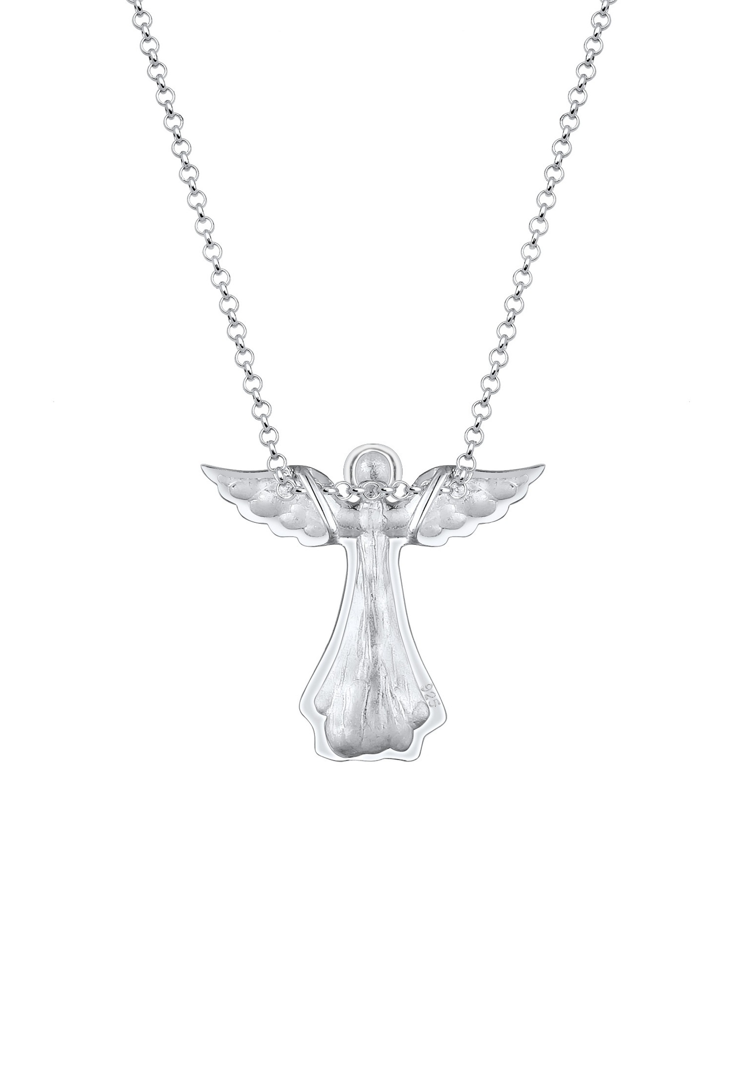 Ciondolo da donna Elli con angelo in argento sterling 925 e cristalli