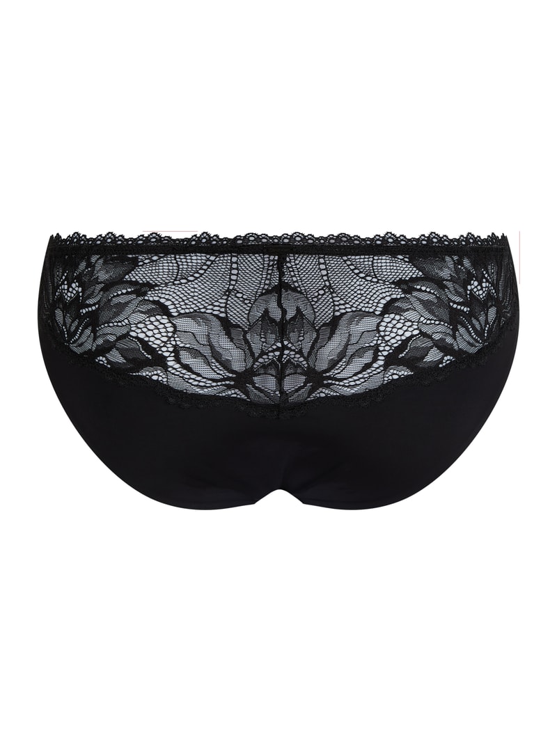 Slip aus Mikrofaser in schwarz