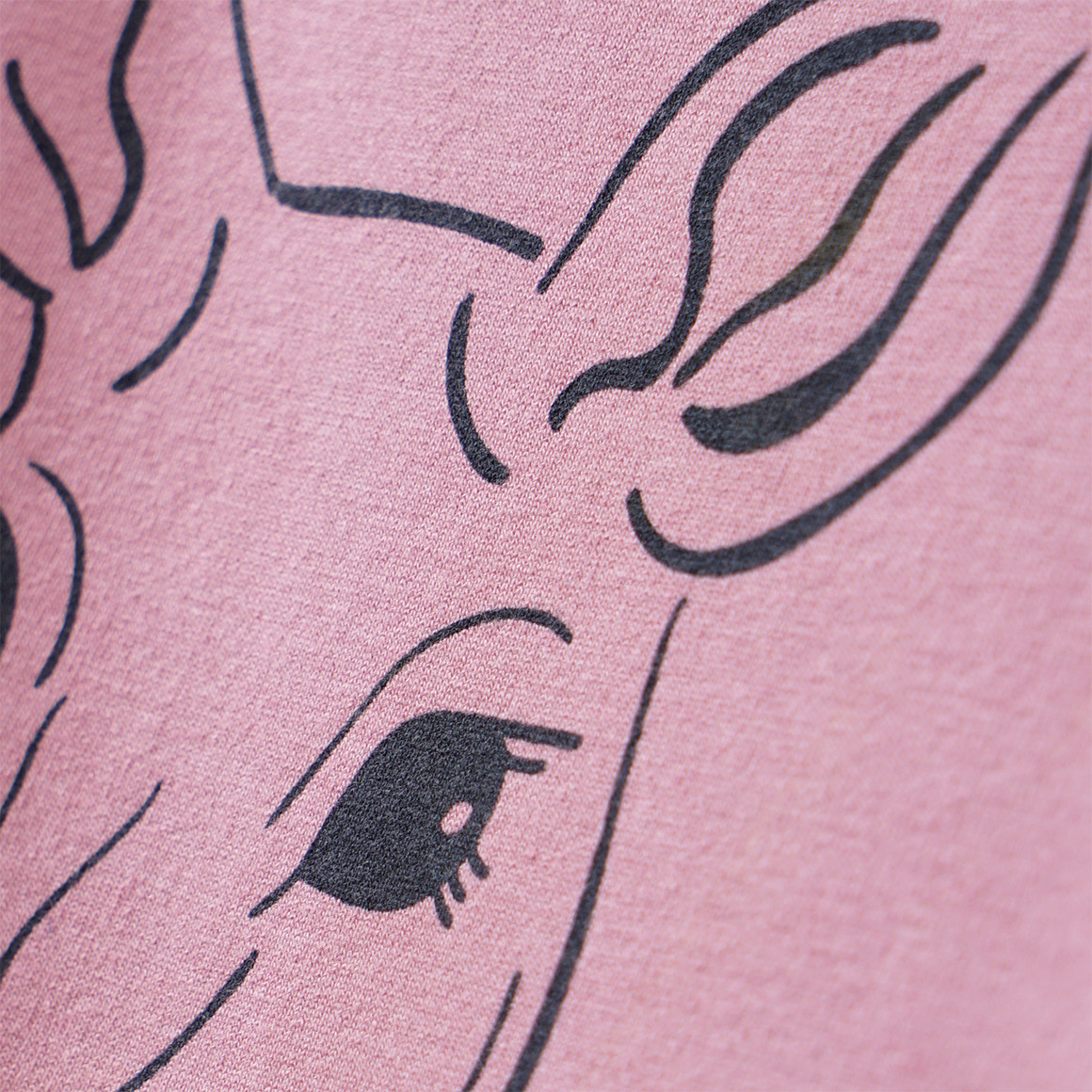 Mädchen Langarmshirt mit Reh-Motiv