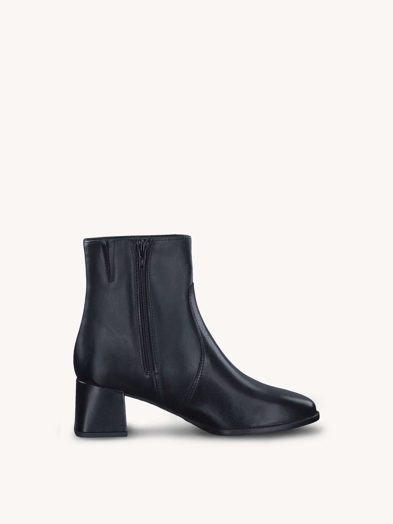 Bottine en cuir - noir