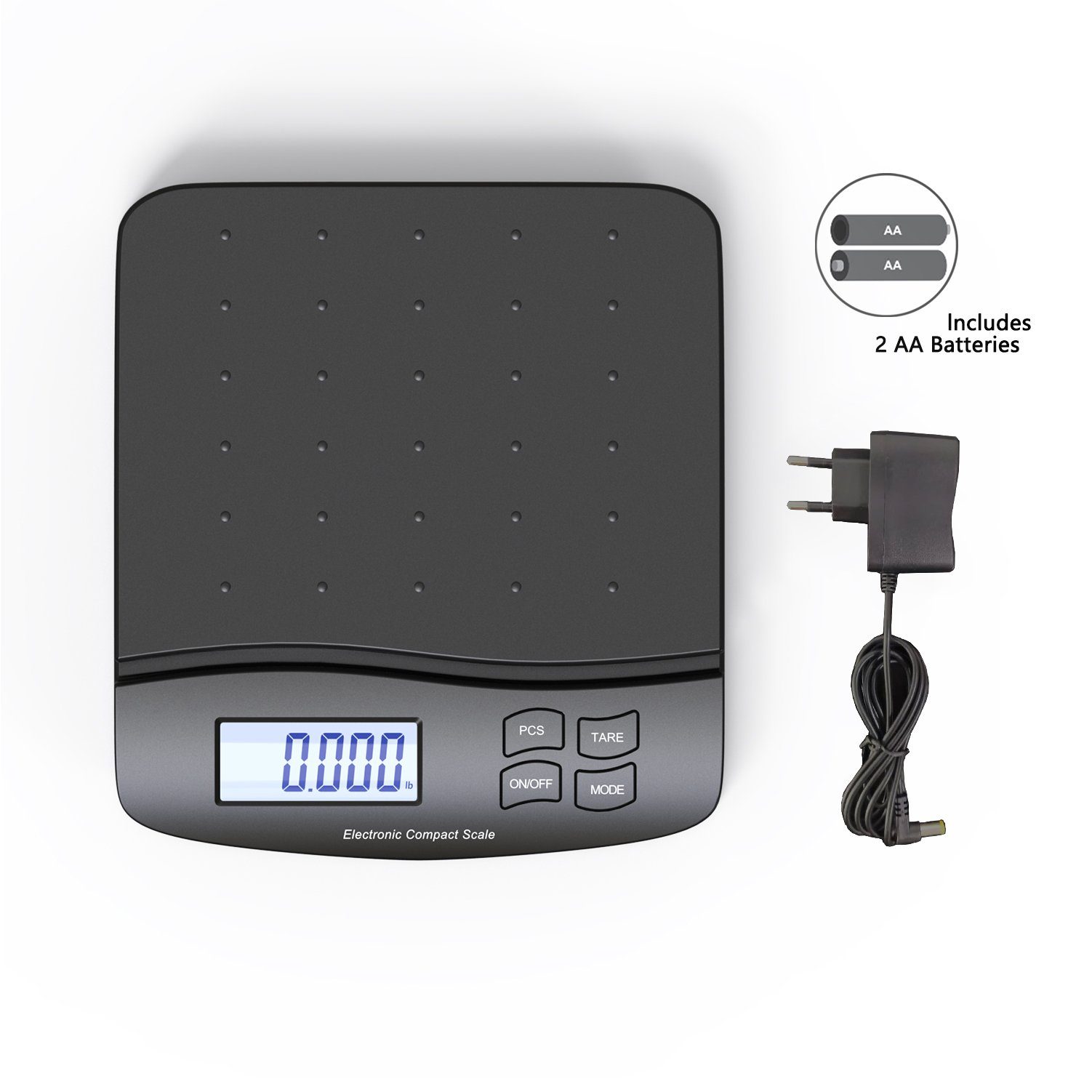 Zedelmaier Feinwaage Digitale Waage, eine Waage für alle Zwecke (Haus/Büro/Lager/Markt), bis 30kg, Tara, PCS,ABS, Batterien enthalten