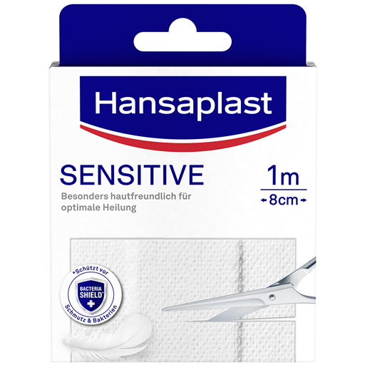 HANSAPLAST Sensitive Pflaster hypoallergen 8 cmx1 m  1 St  Pflaster