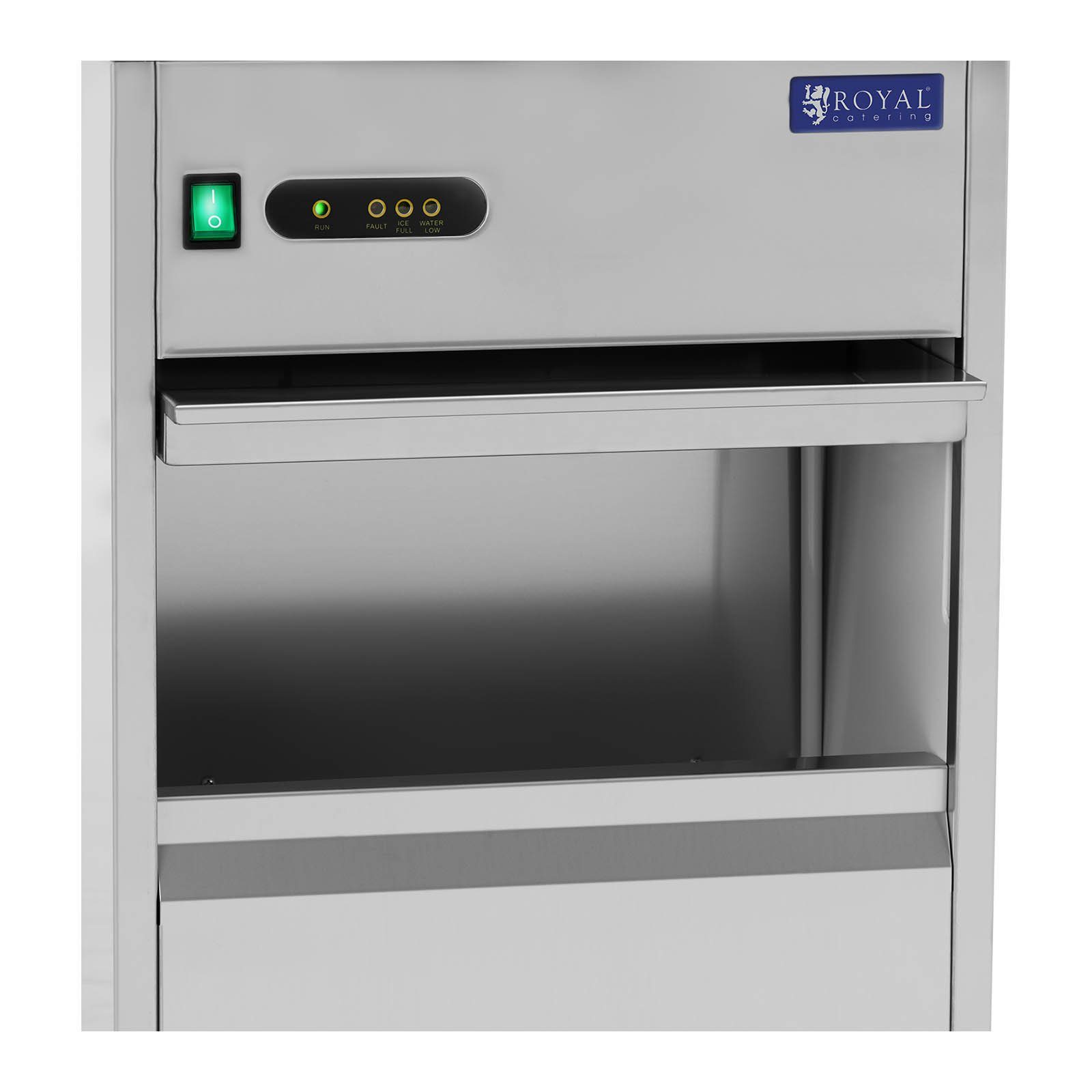 Royal Catering Eiswürfelmaschine Scherbeneismaschine 50 kg/ 24 h Flockeneismaschine Scherbeneisbereiter