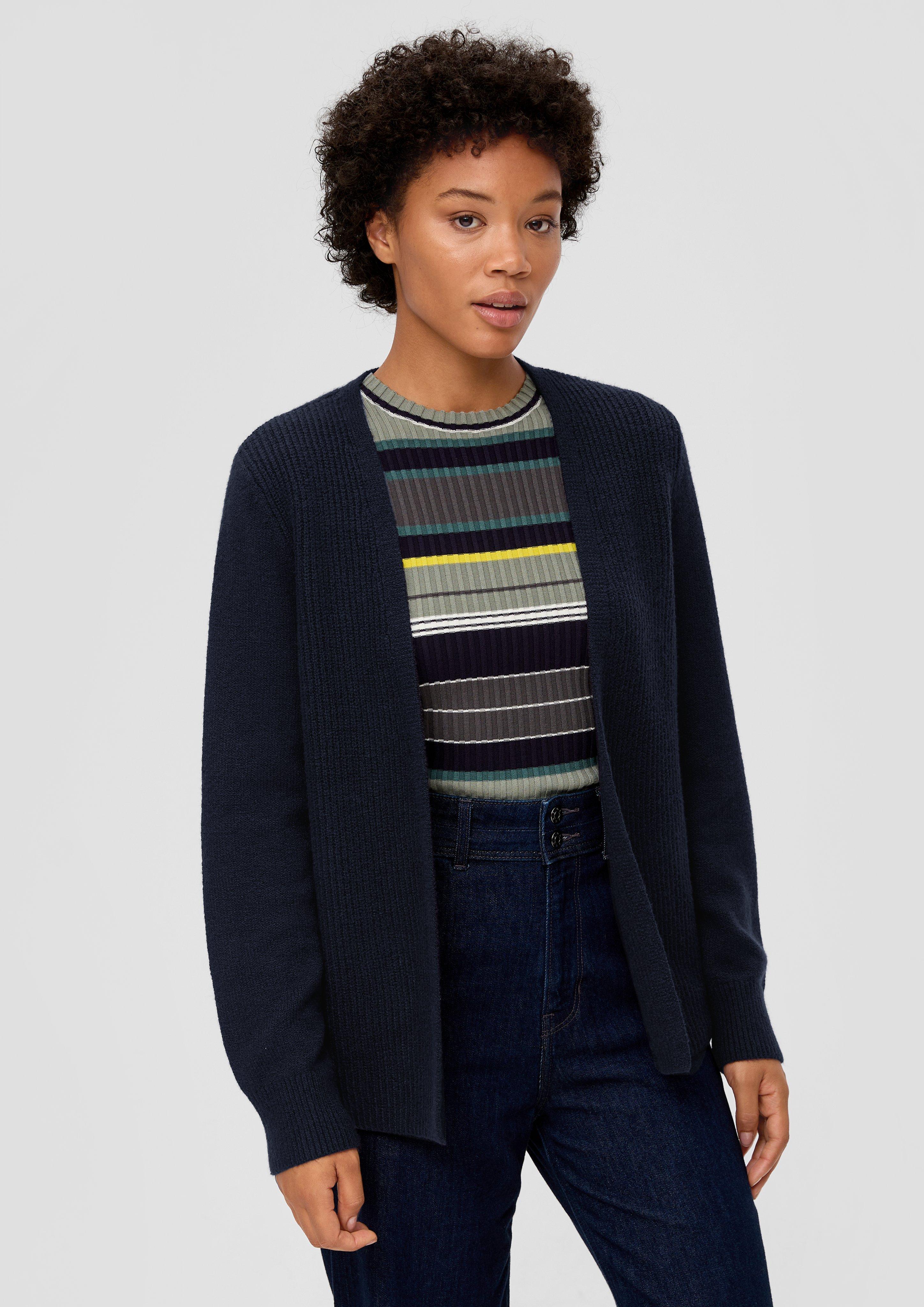 Offene Strickjacke aus Baumwollmix  2134424-5959