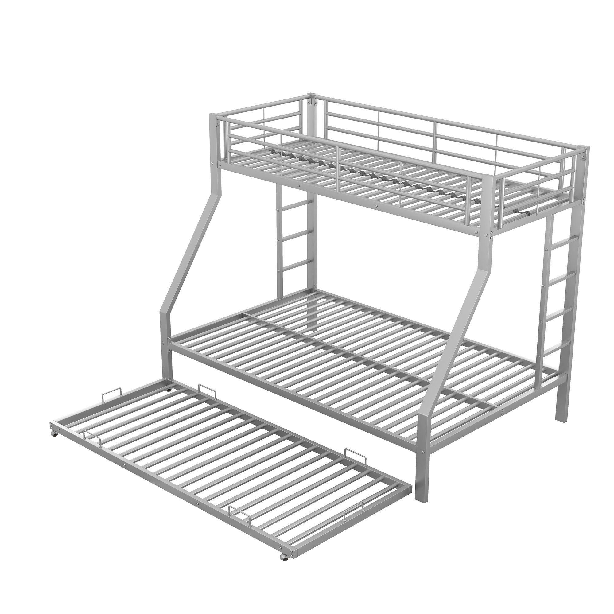 REDOM Etagenbett Kinderbett, Metallbett mit ausziehbarem Bett (Jugendliche, Erwachsene, einfach zu montieren, 90(140)x200cm, mit Leiter auf beiden Seiten für Kinder), Matratze nicht enthalten