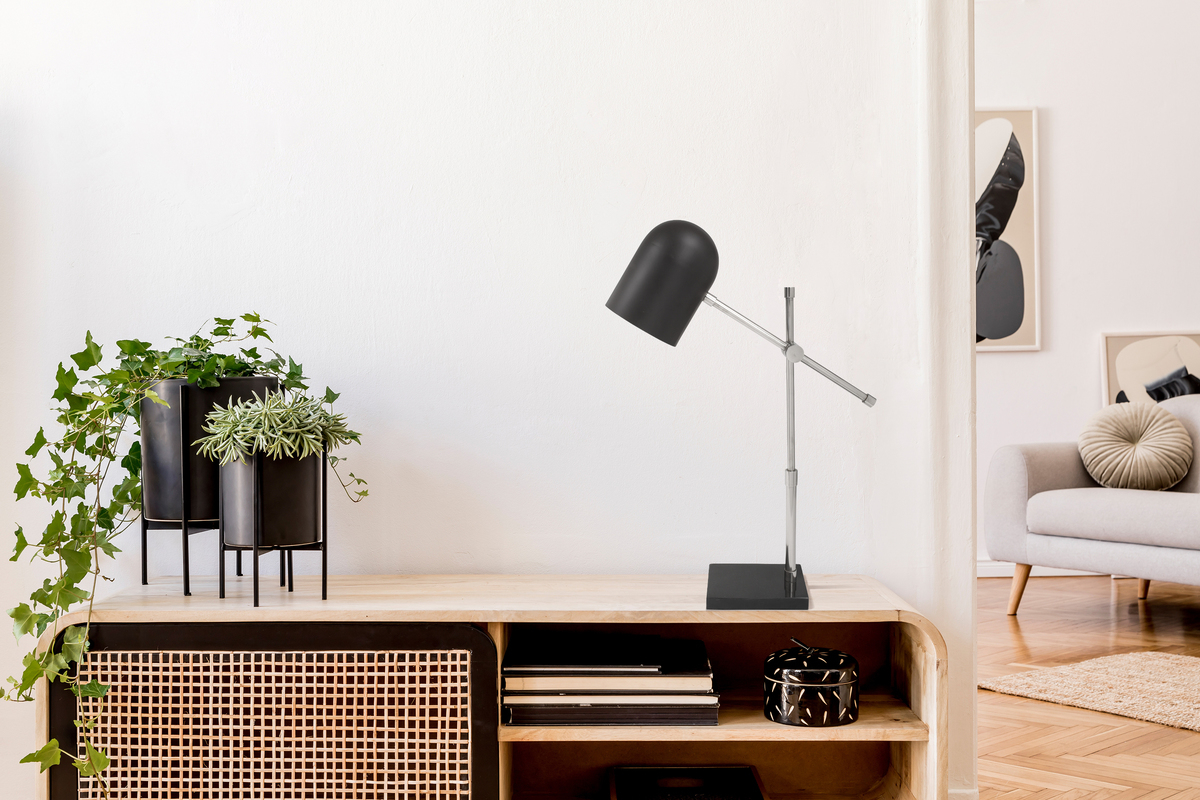 Kayoom Tischlampe Celeste 125 Schwarz / Silber
