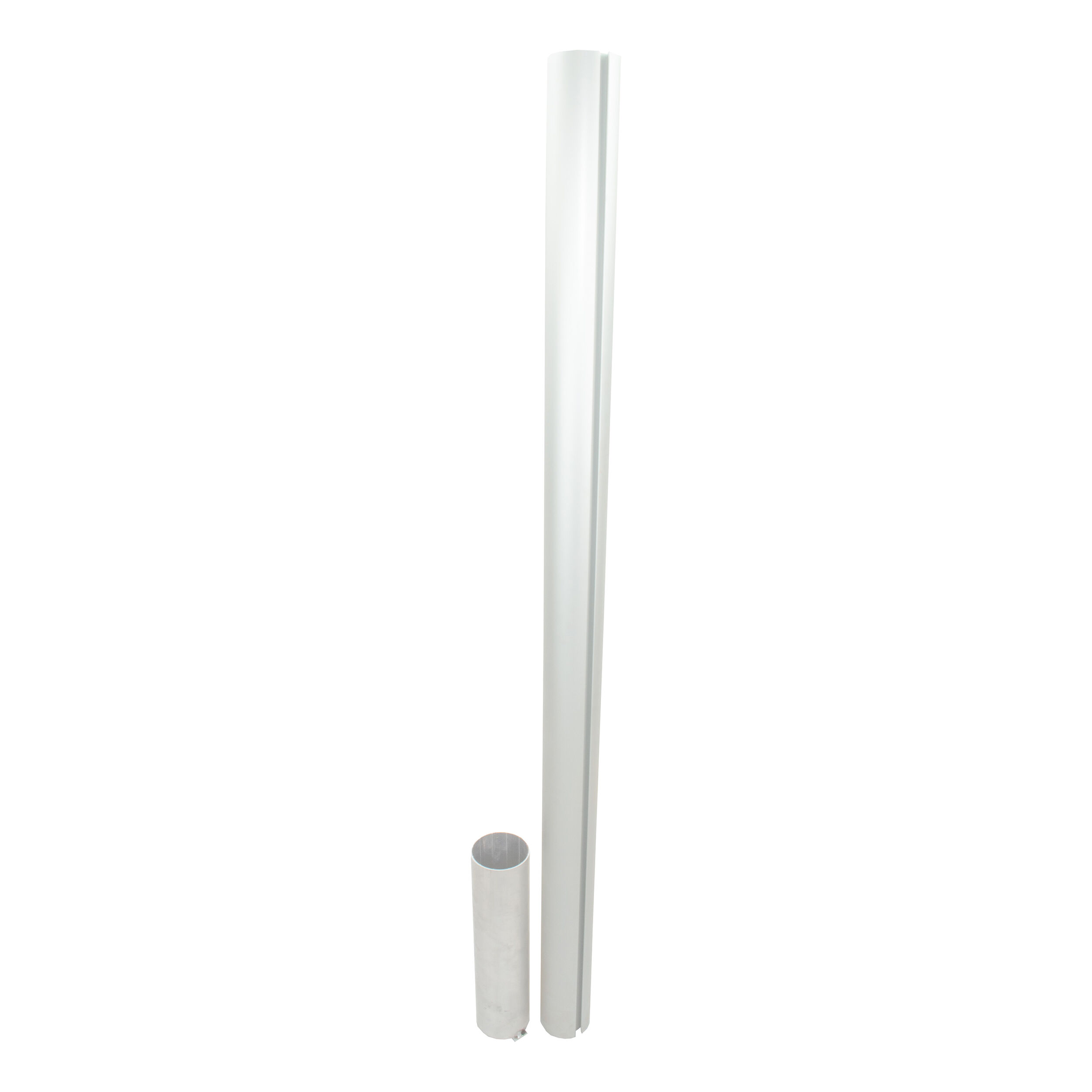 ASS Tennisnetzpfosten 83mm Rund, Aluminium - Silber