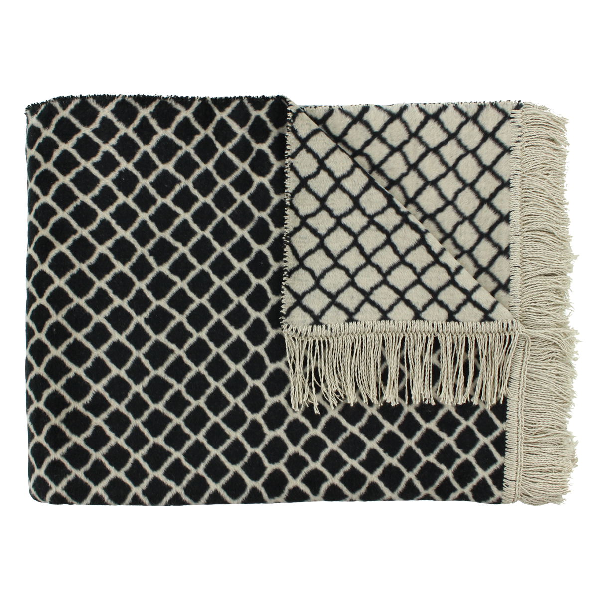 Trendhopper Plaid Colly Schwarz 200 x 150 cm