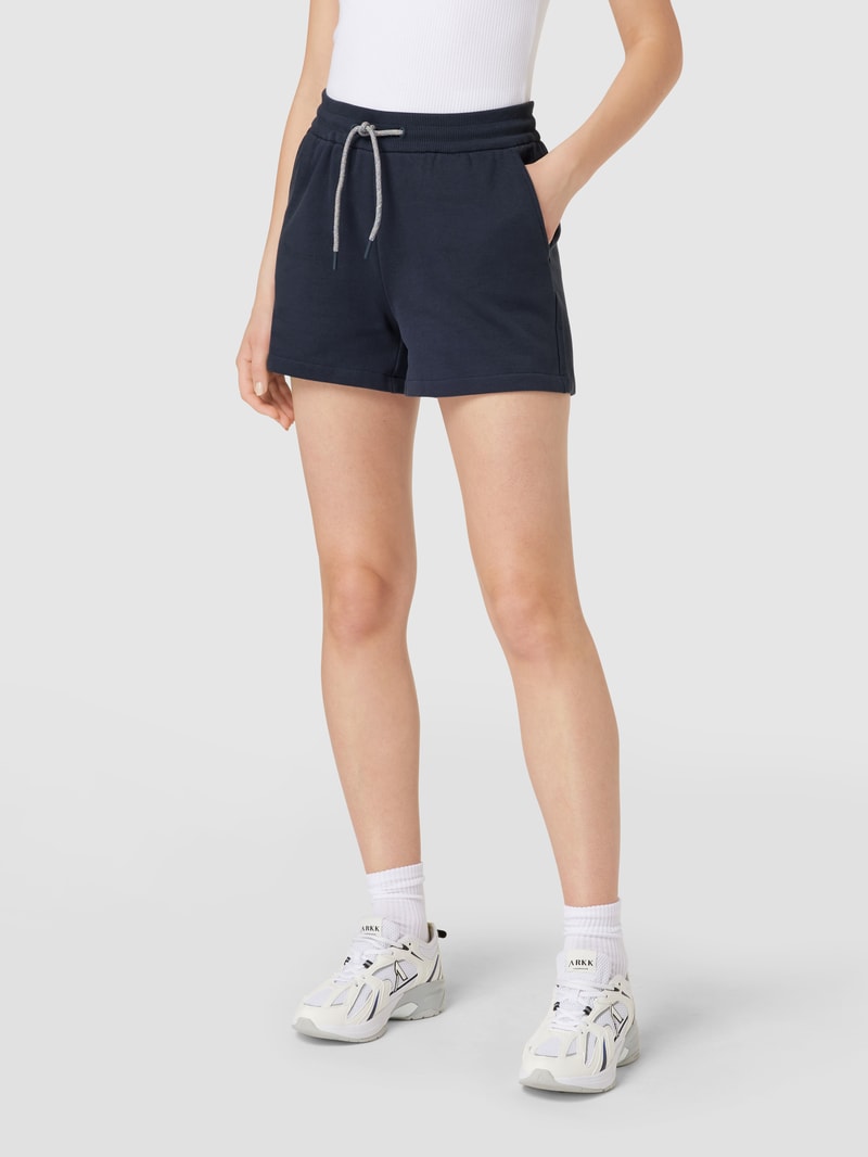 Sweatshorts aus Baumwolle in dunkelblau