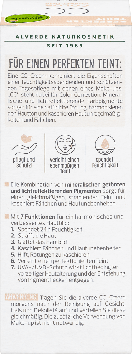 CC Creme Perfekter Teint LSF 6, 50 ml