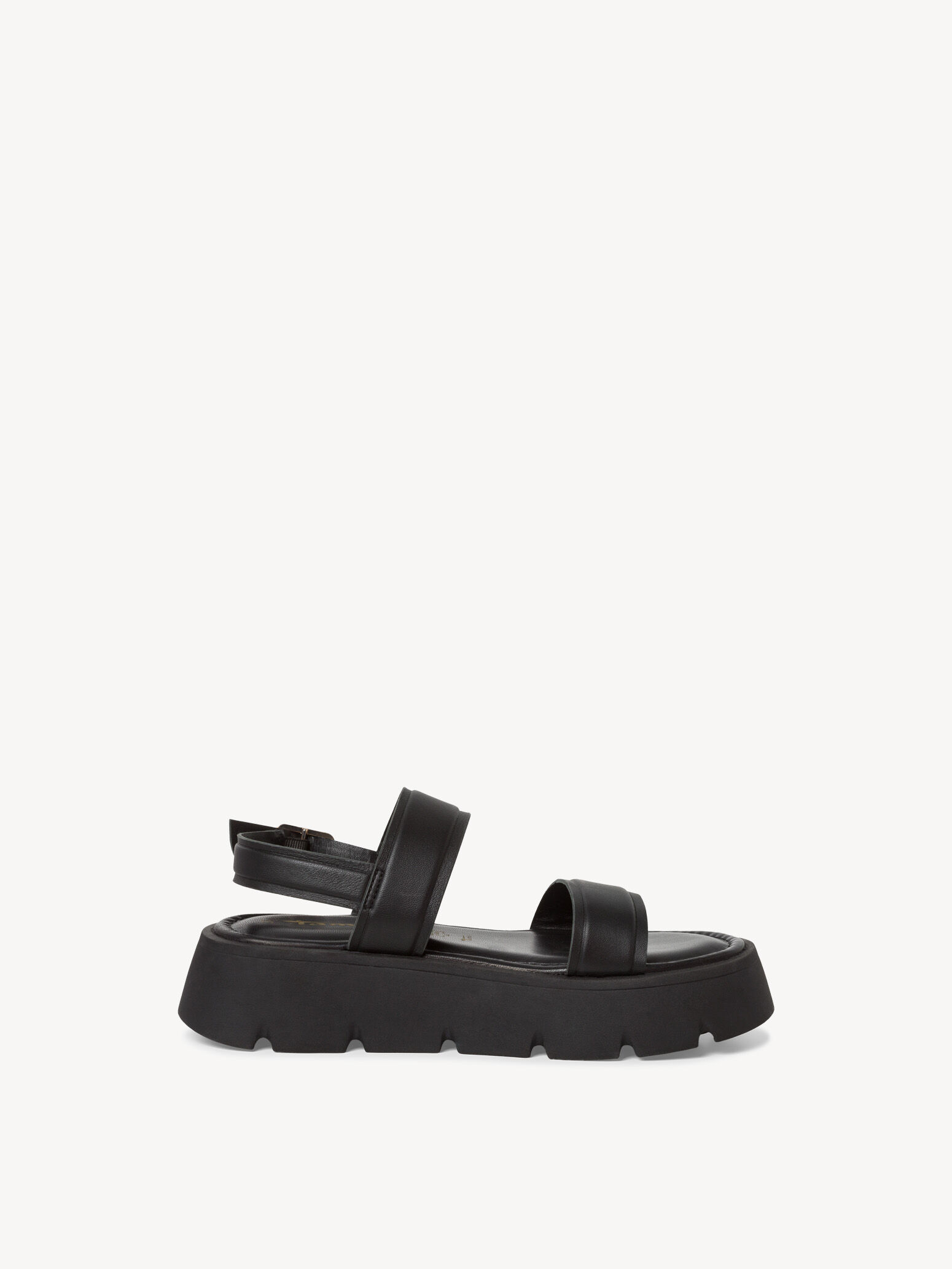 Sandale en cuir - noir
