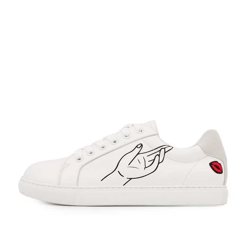 Baskets en cuir Simone artdesmaux love catcher