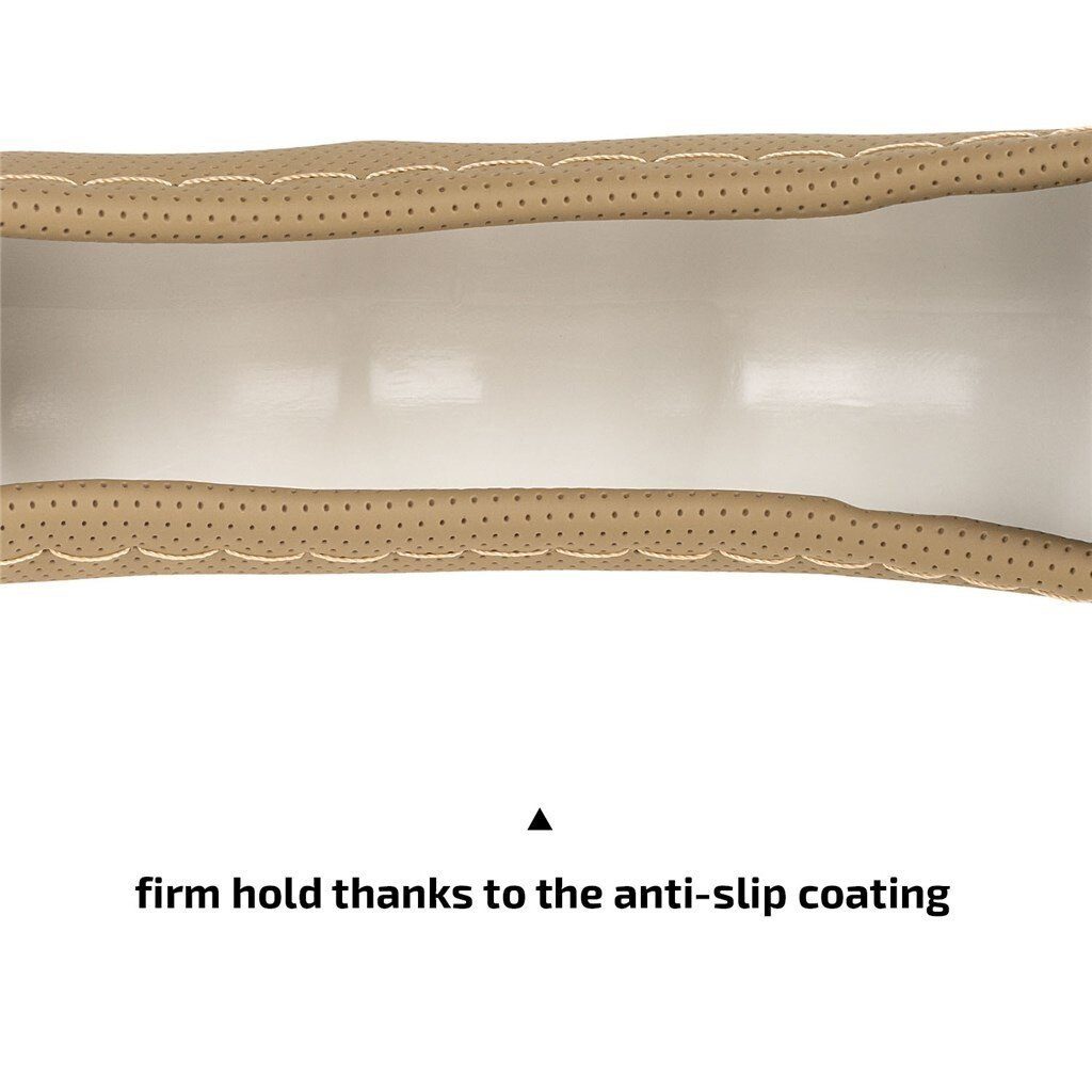 HEYNER Lenkradbezug Premium Lenkradhülle beige