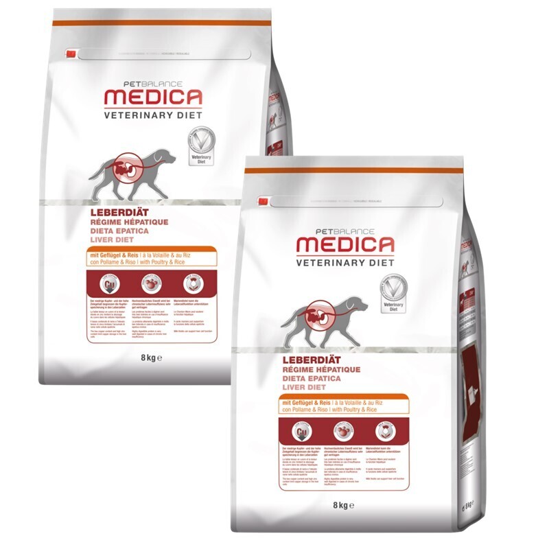 PetBalance Herz & Leber PetBalance Medica Leberdiät Geflügel & Reis 2x8 kg