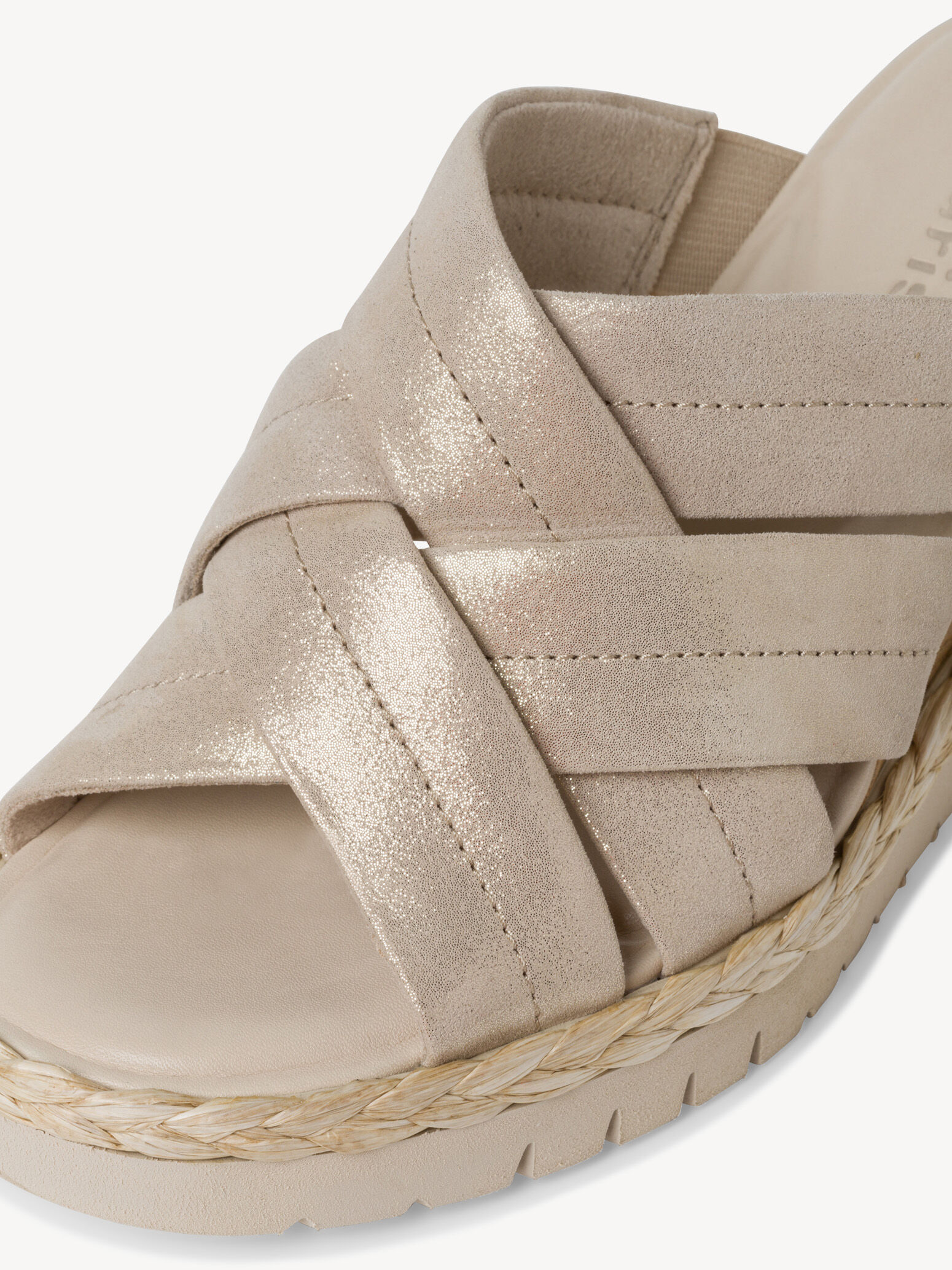 Mule en cuir - blanc