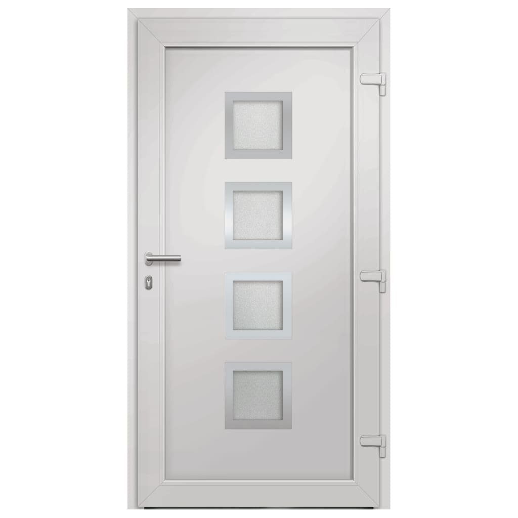 vidaXL Haustür Haustür Weiß 108x208 cm (1-St)