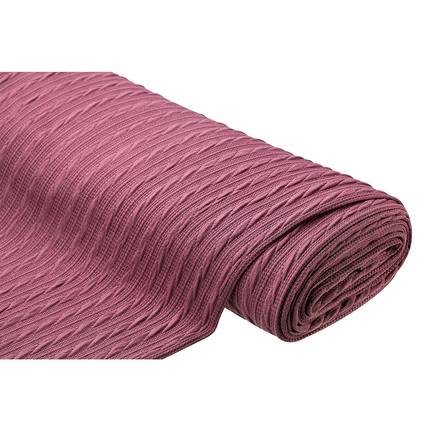 Strickstoff Zopfmuster, beere