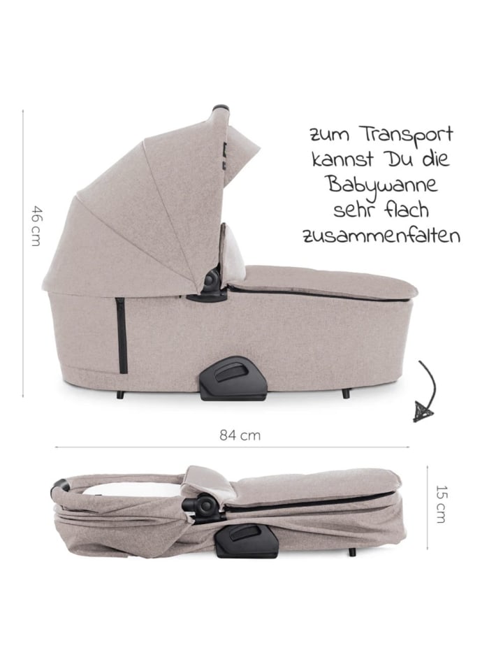 Hauck Kombi-Kinderwagen Vision X Duoset Black (Sportwagen in schwarz,beige günstig kaufen onesize