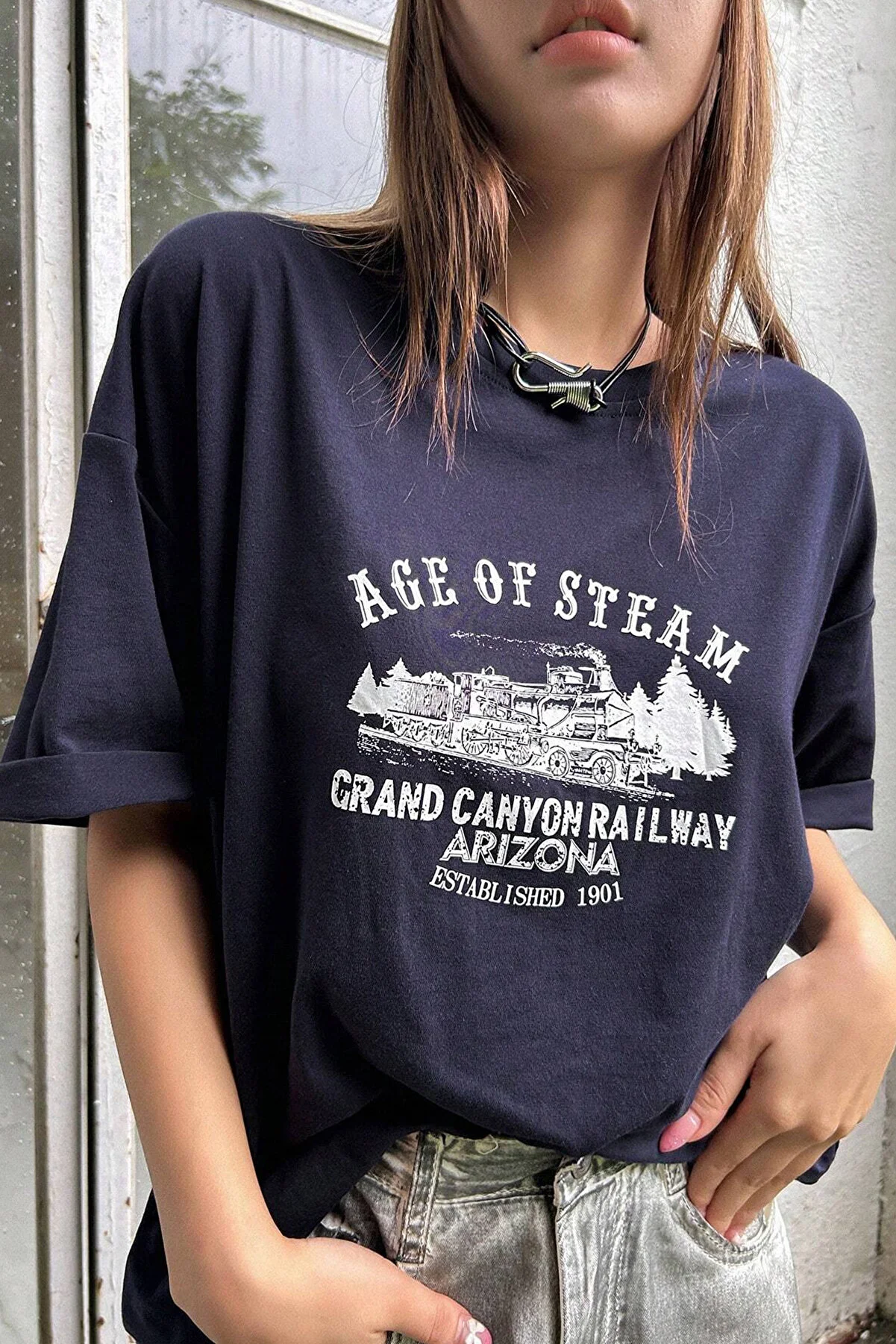 uyguntarz  T-Shirt - Dunkelblau - Regular Fit