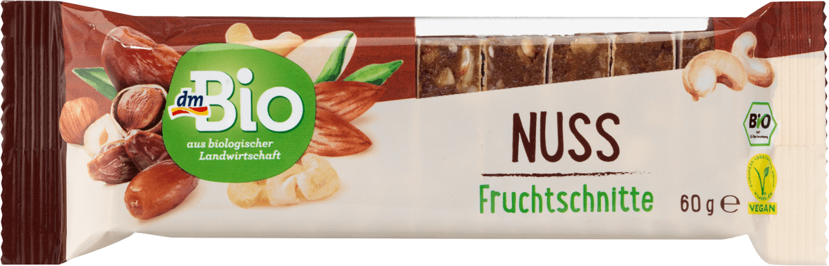 Fruchtriegel, Nuss, 60 g