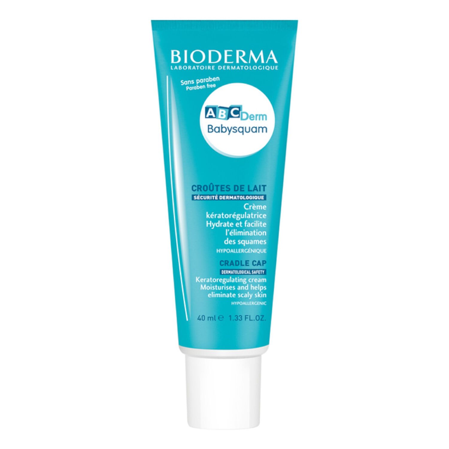 Bioderma ABCDerm Babysquam Crème Kératorégulatrice et Hydratant 40 ml
