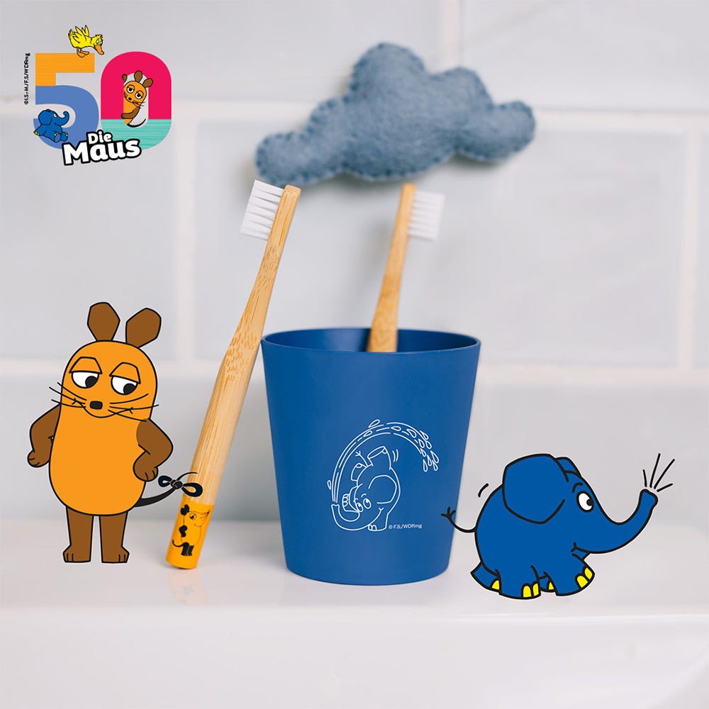 Hydrophil Kinder-Zahnputzbecher Elefant