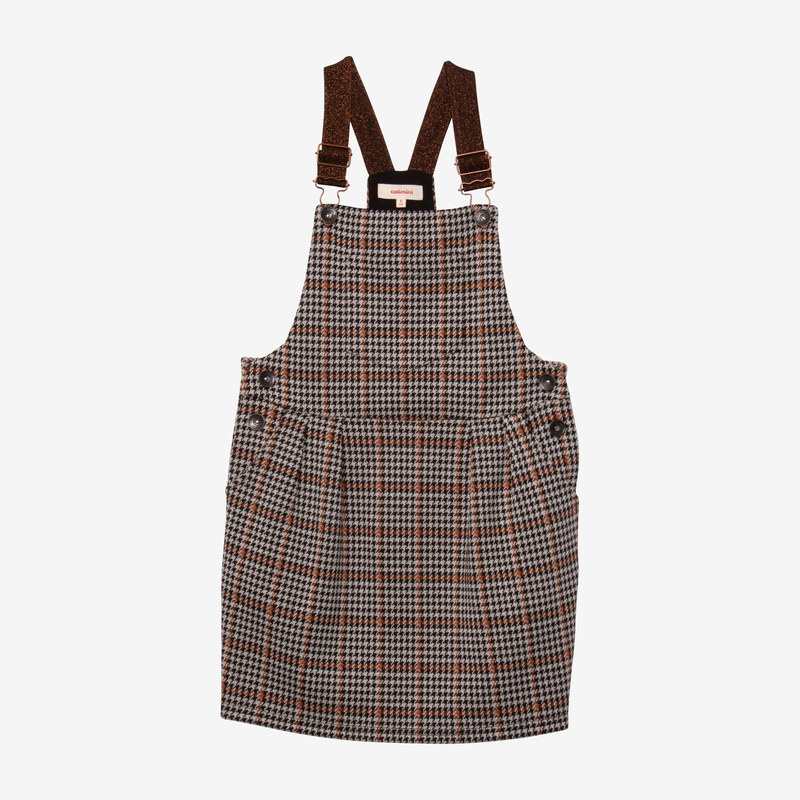 Robe salopette fille prince-de-galles Catimini