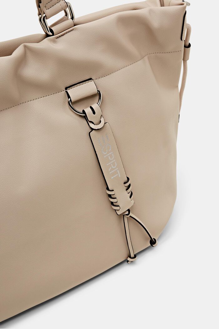 Große Tote Bag in Lederoptik