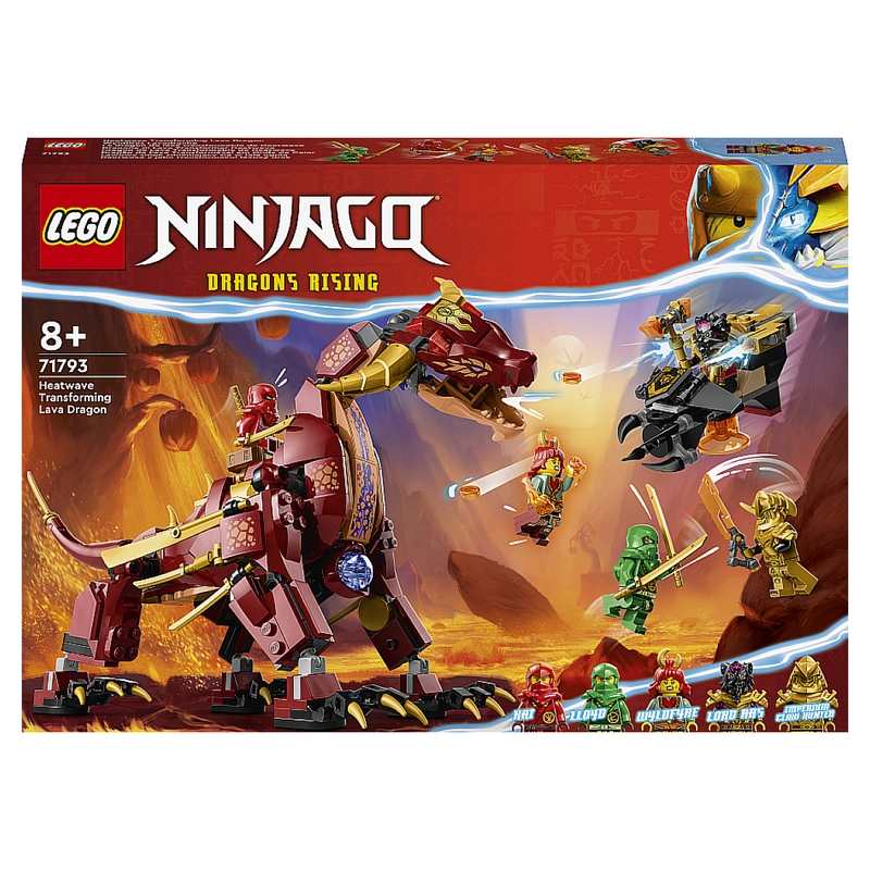 71793 Le dragon de lave transformable de heatwave, LEGO Ninjago