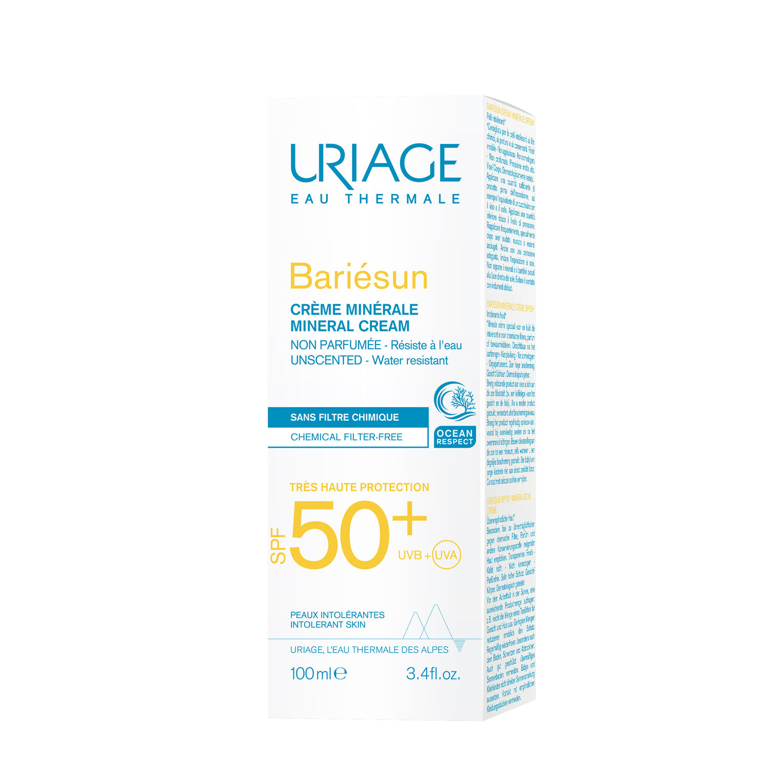 Uriage Bariésun Crème Minérale SPF50+ 100 ml