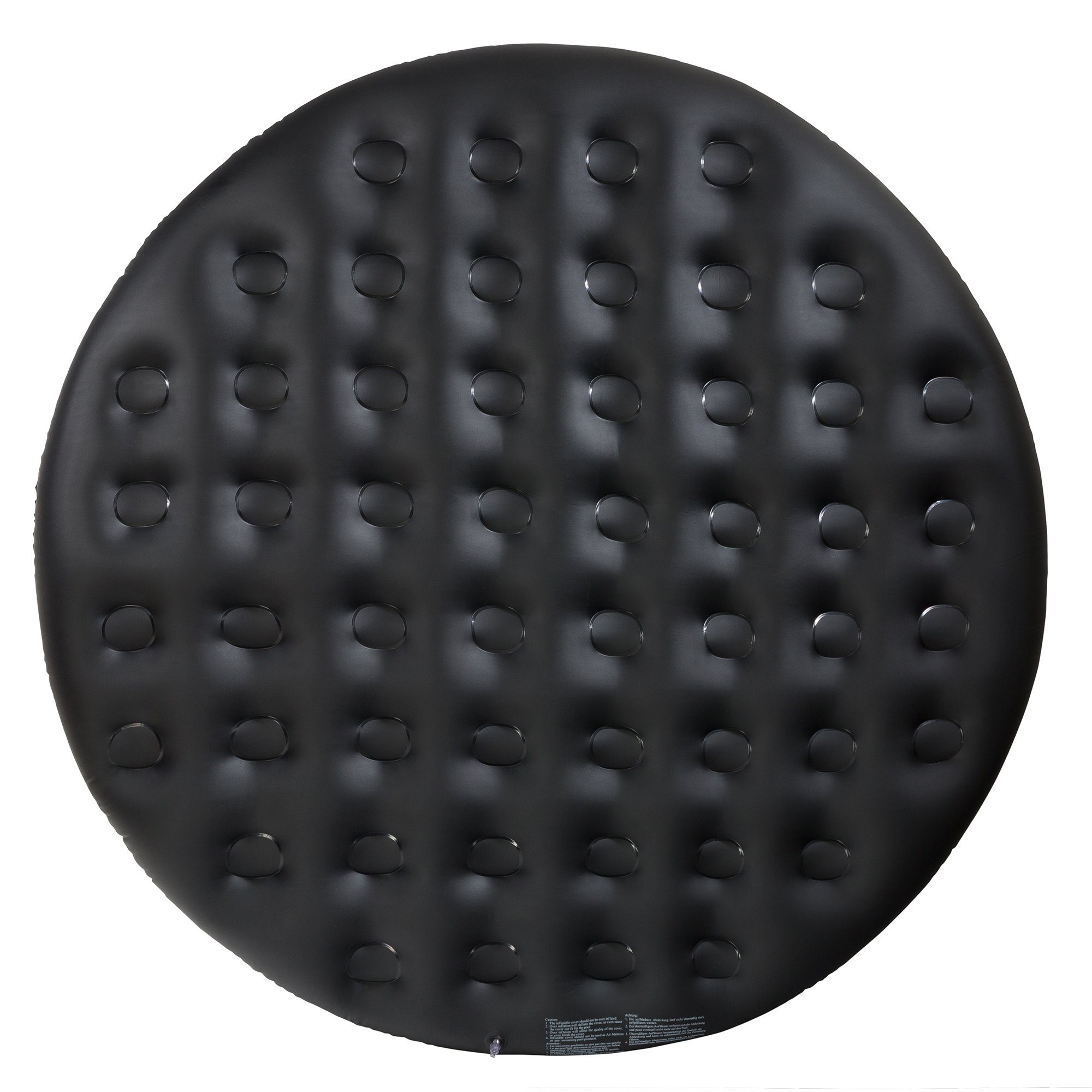 Arebos Pool-Abdeckplane Thermoabdeckung für Whirlpools, schwarz, Whirlpoolzubehör für Pools (Thermoabdeckung für Whirlpool 4P Ø135cm schwarz)