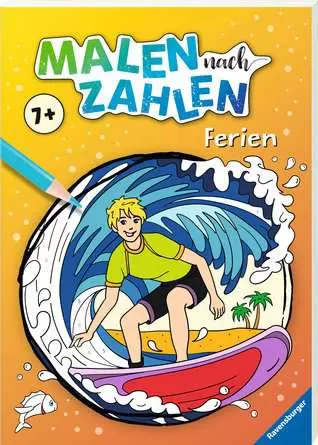 Malen nach Zahlen ab 7: Ferien