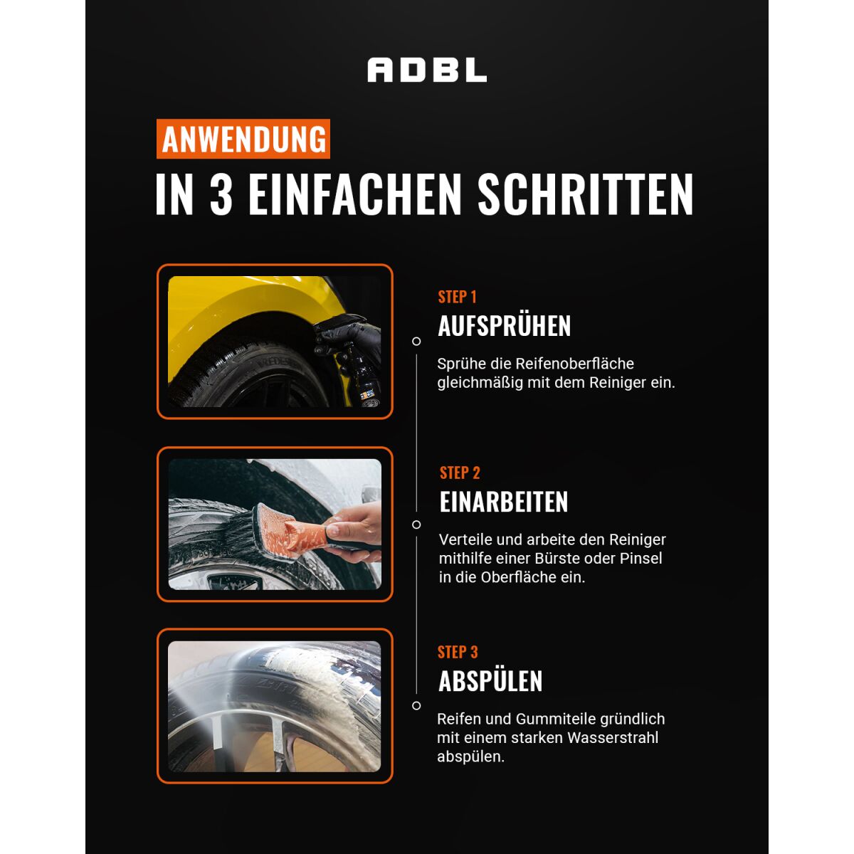 ADBL Tire and Rubber Cleaner Reifenreiniger 5L