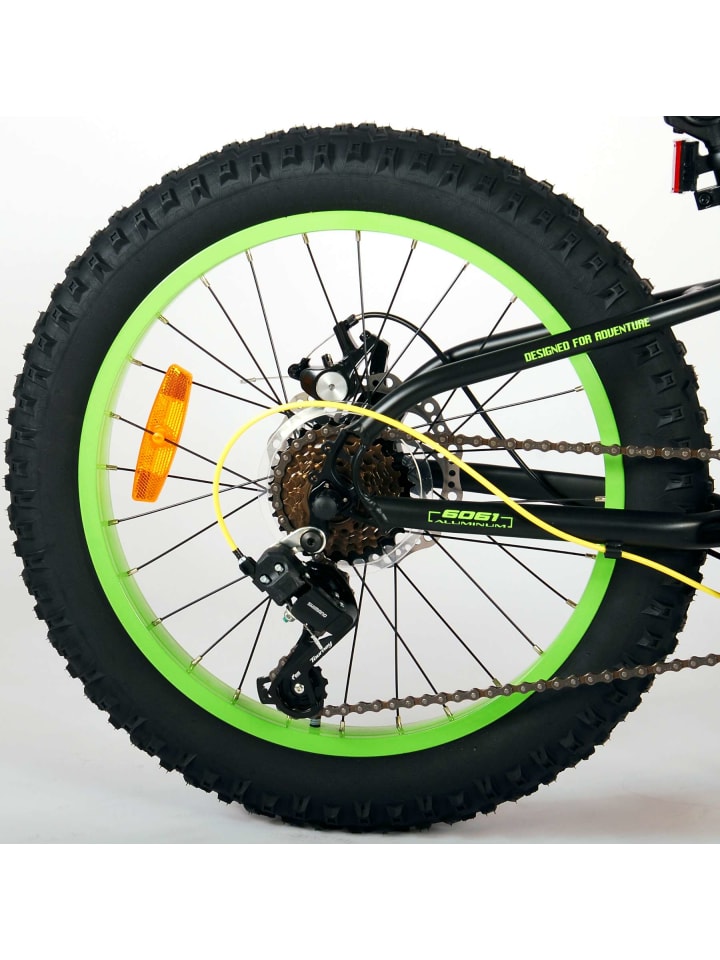 Volare Kinderfahrrad Gradient 20 Zoll Jungen 6G Scheibenbremse Schwarz Grün 6 Jahre günstig kaufen onesize