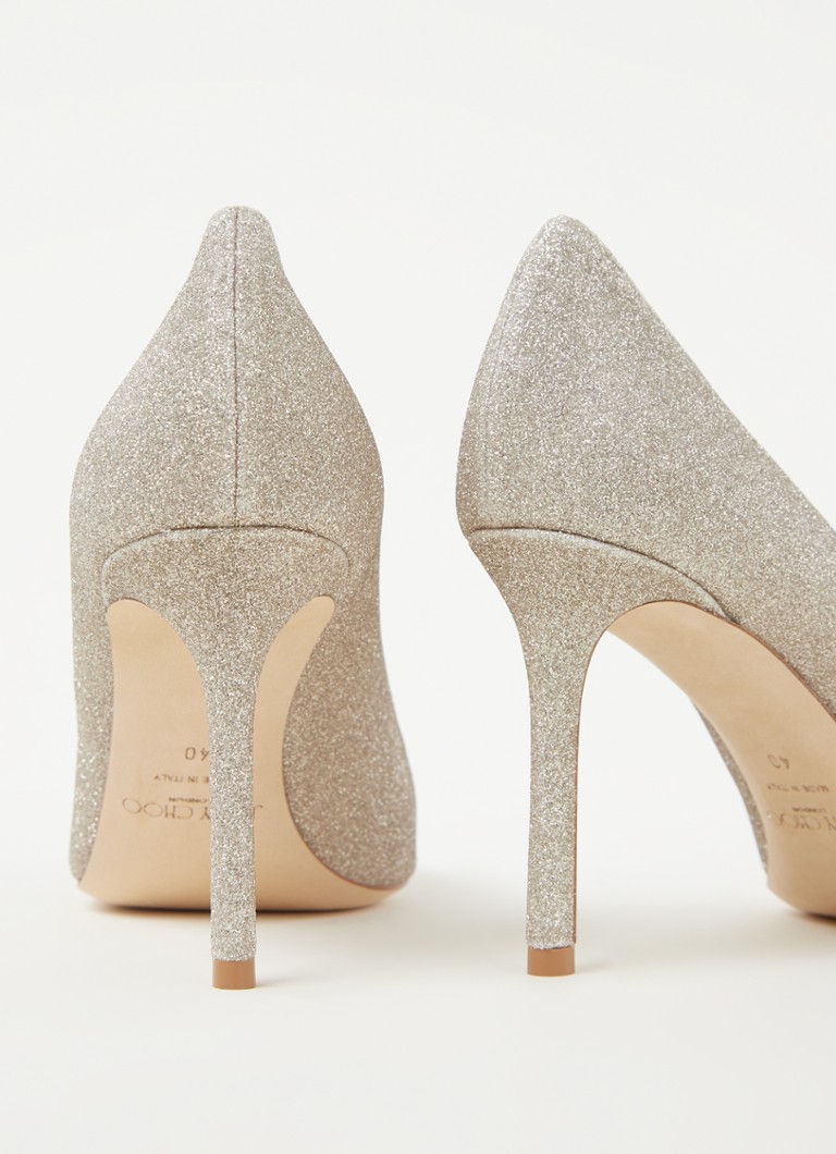 Jimmy Choo Romy augstpapēžu kurpes ar mirdzošām detaļām