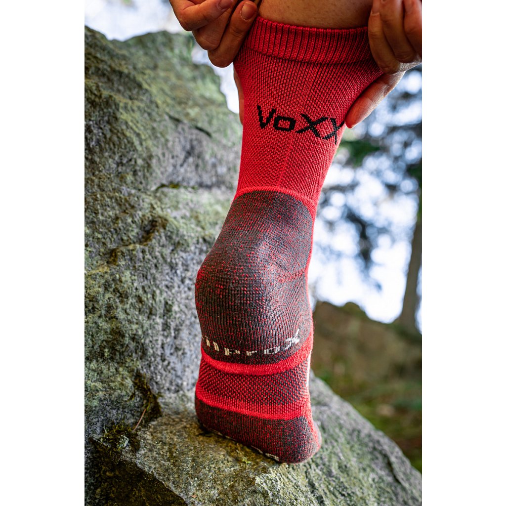 Voxx Granit rote Socken aus Merino