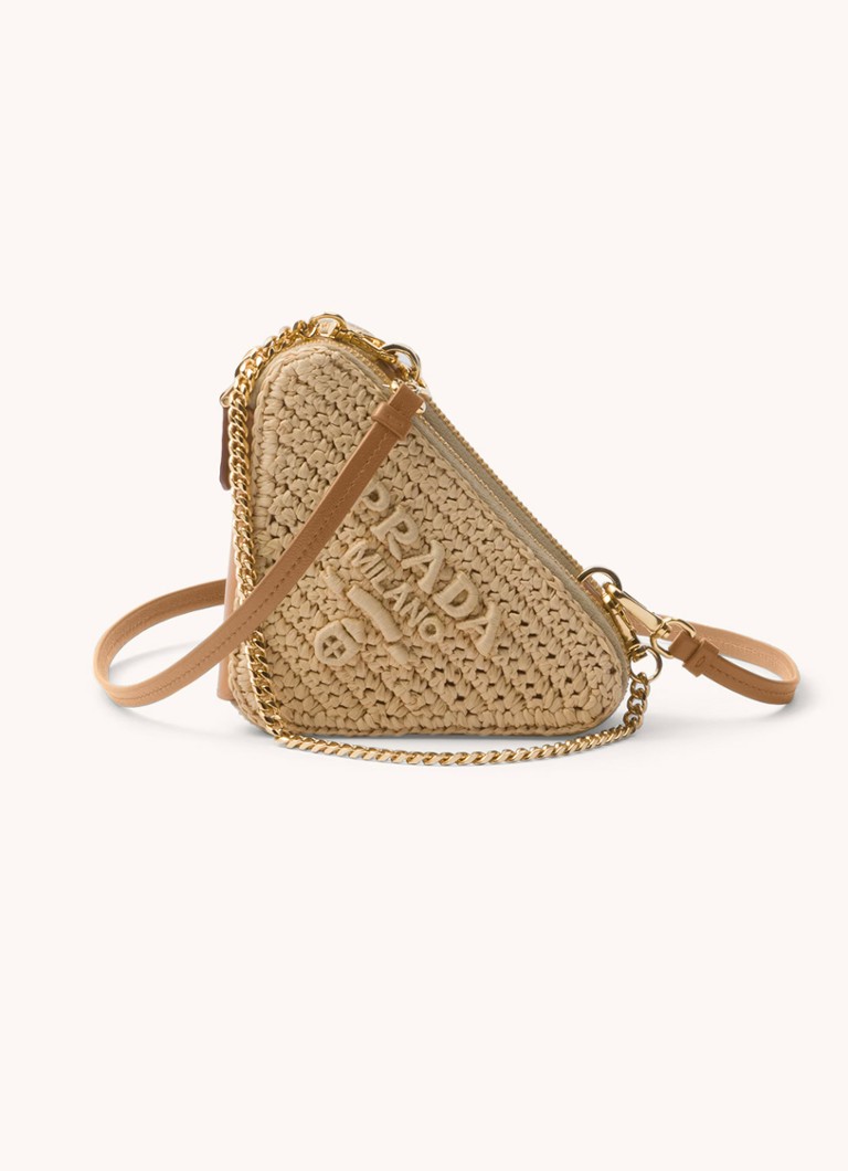 Prada Mini crossbody bag with leather details