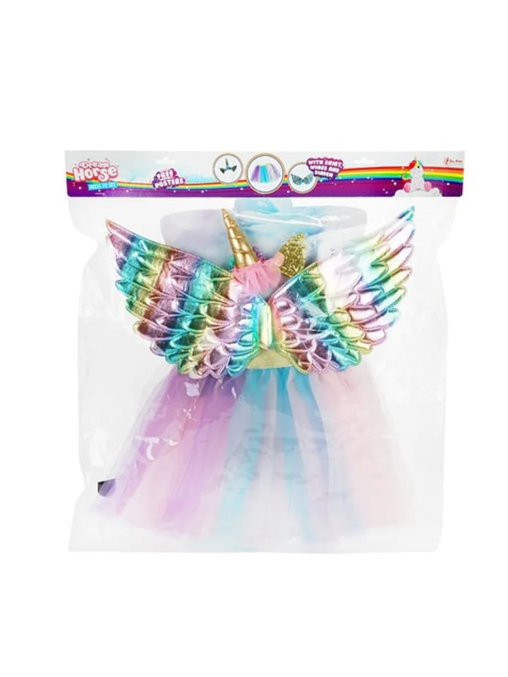 Toi-Toys Dream Horse Verkleidungsset Einhorn (mit Flügeln   Tutu) in bunt günstig kaufen onesize