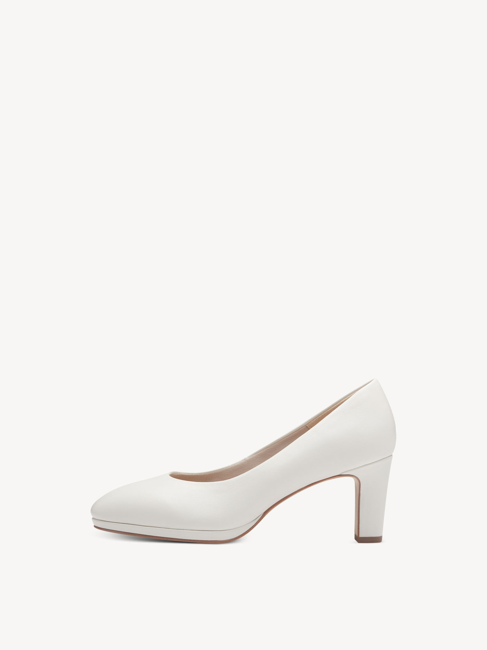 Escarpin en cuir - blanc