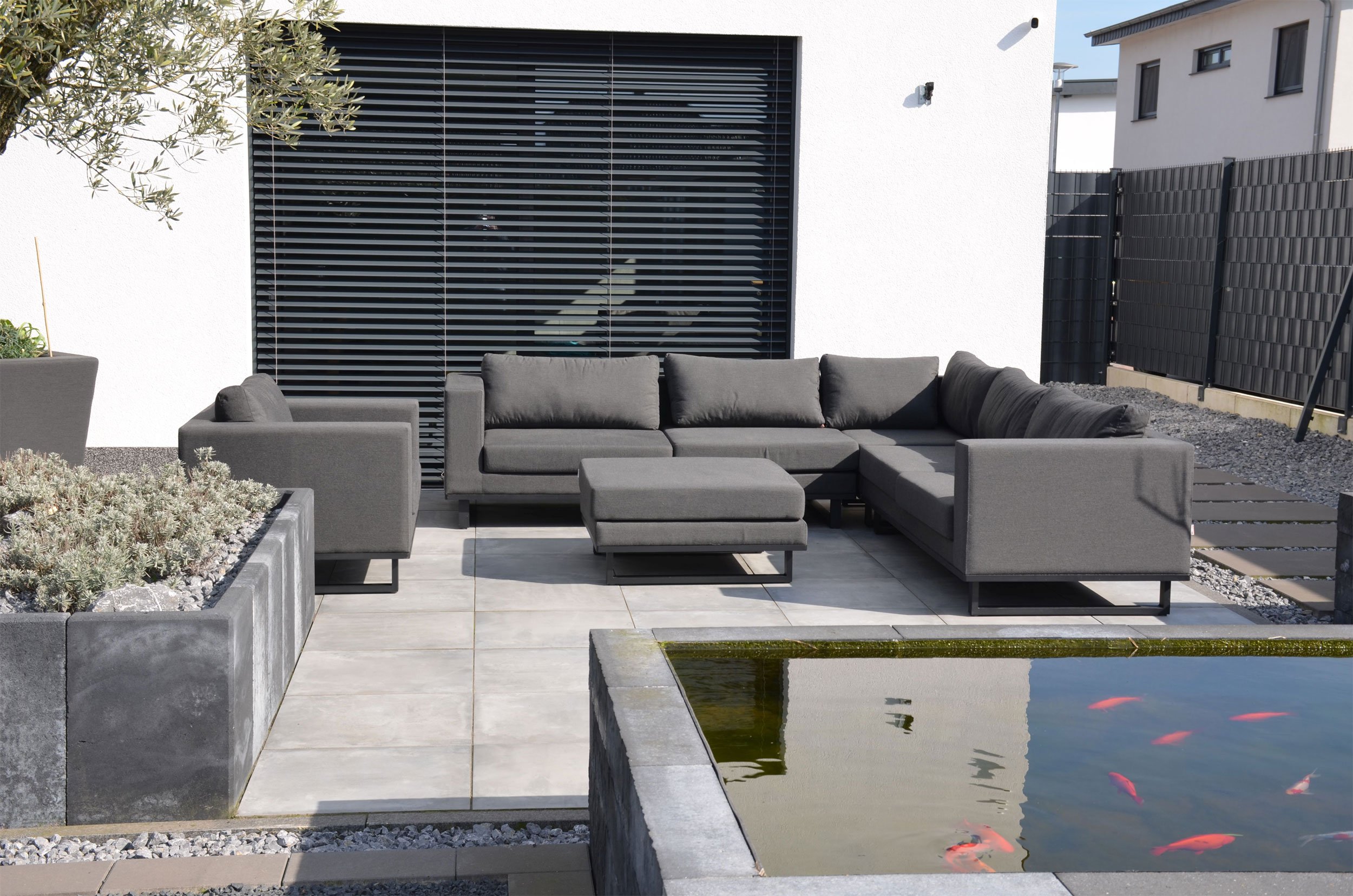 OUTDOORGartenlounge Set Sunbrella