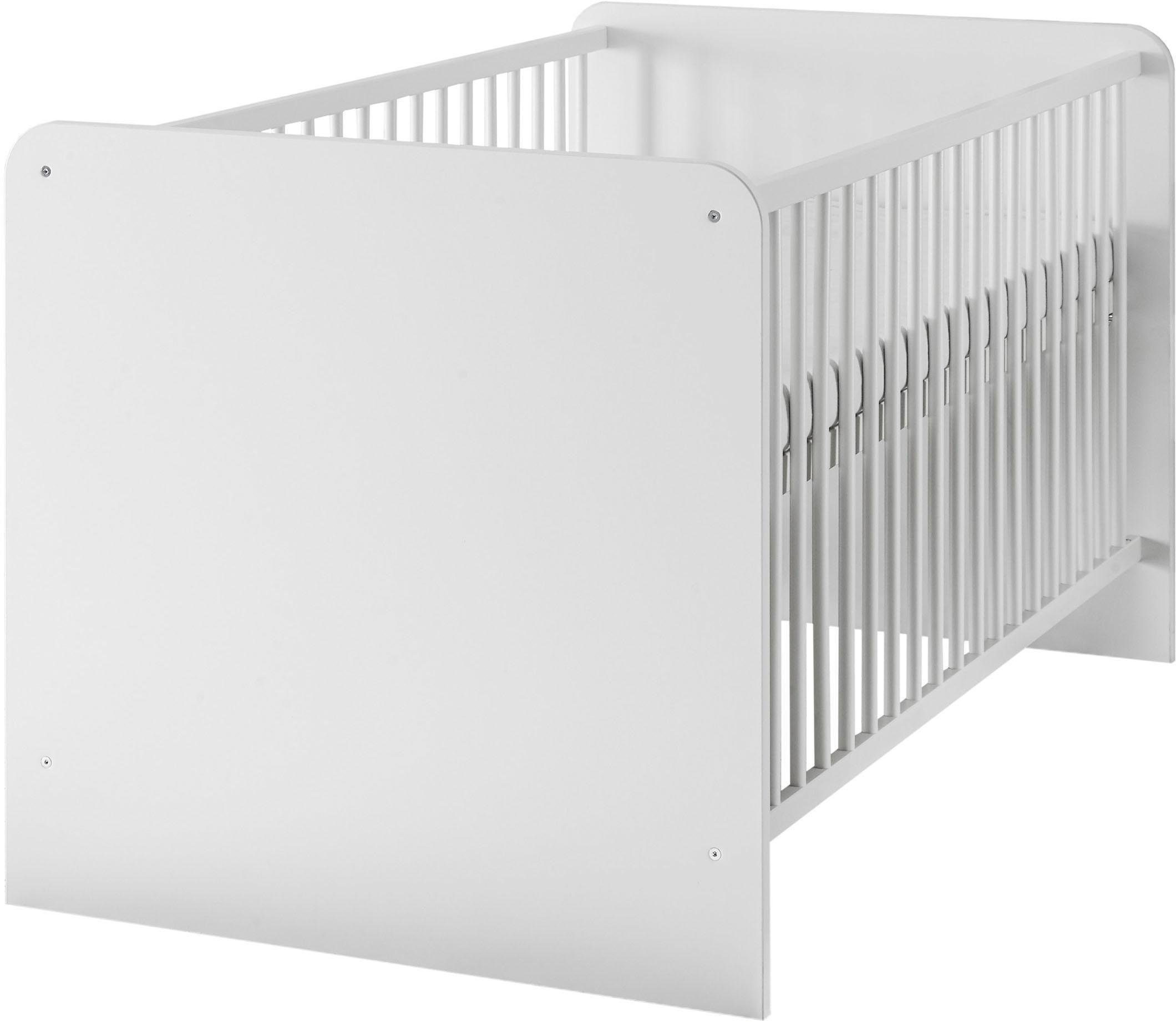 Begabino Babyzimmer-Komplettset Bibo, (Set, 3-St., Bett, Wickelkommode, Schrank), Bett + Wickelkommode + 2-trg. Schrank