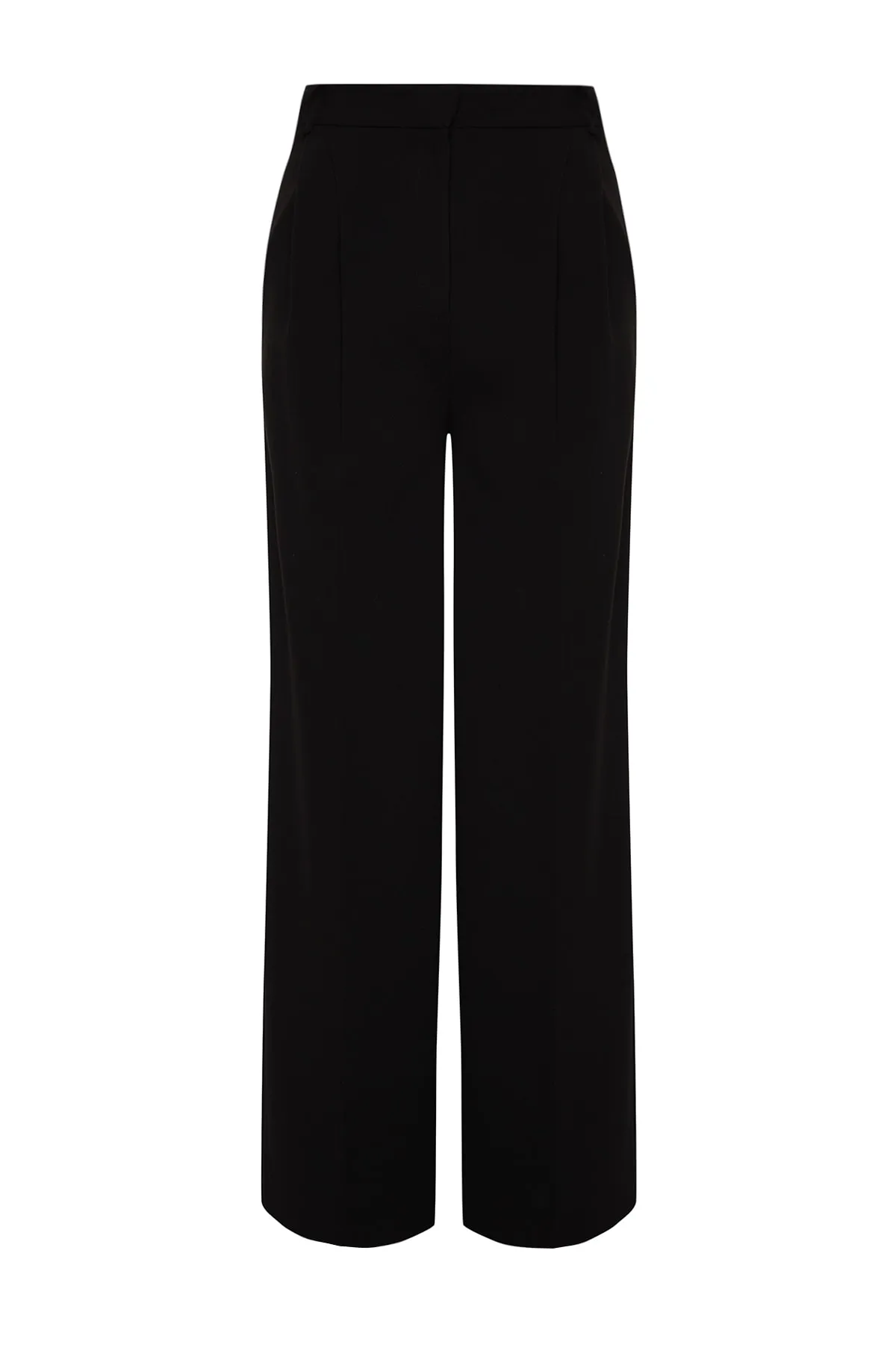 Trendyol Collection  Schwarze Webhose mit weitem Bein TPRAW23PL00016